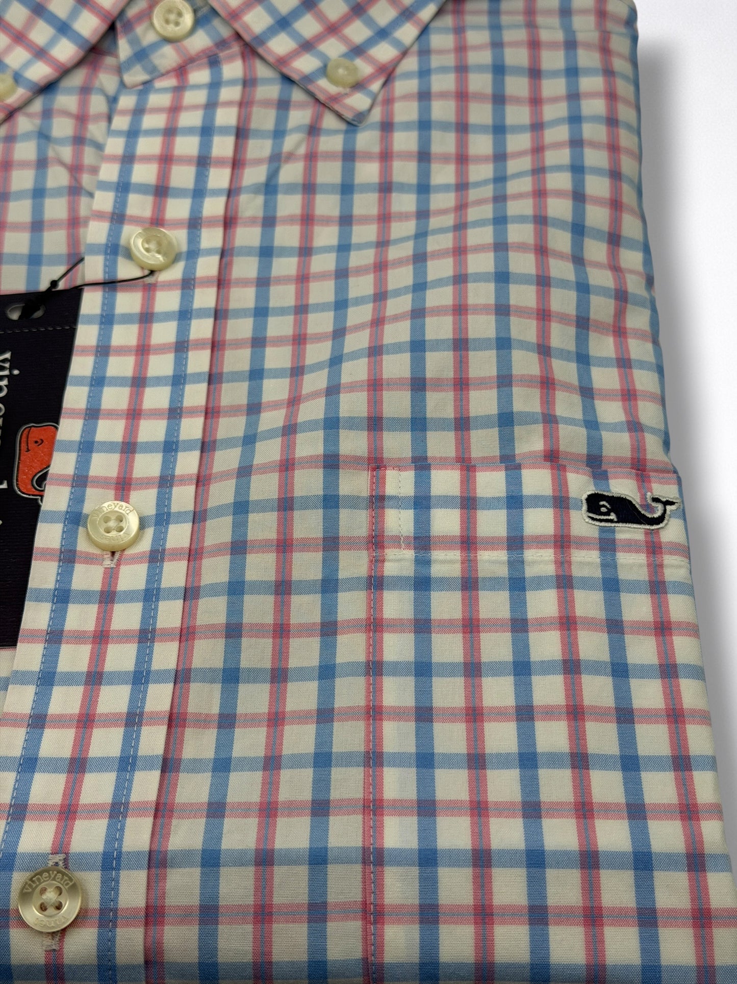 Camisa Vineyard Vines Slim Fit Manga Larga Talla M