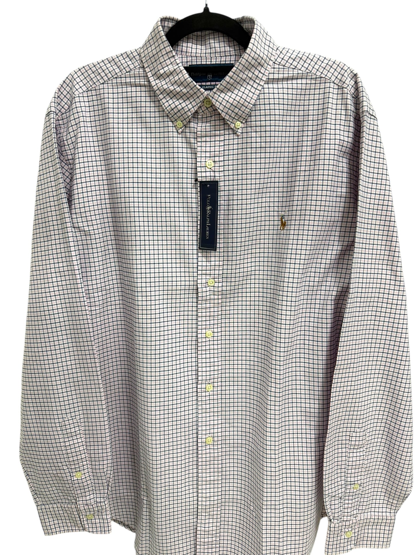 Camisa Polo Ralph Lauren Classic Fit Manga Larga Talla XL