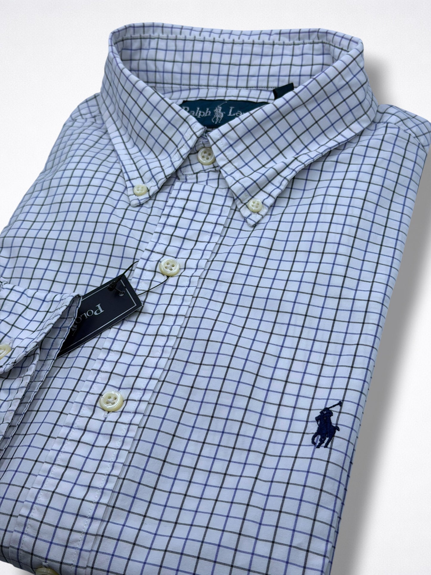 Camisa Polo Ralph Lauren Custom Fit Manga Larga Talla L