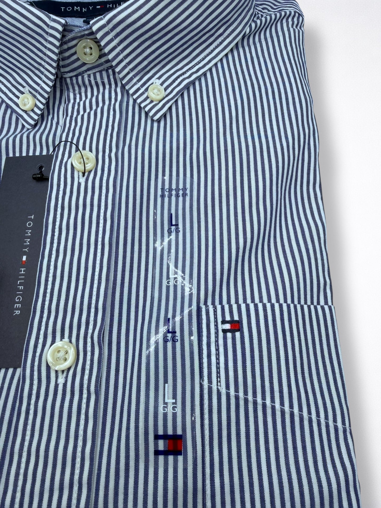Camisa Tommy Hilfiger Classic Fit Manga Larga Talla L