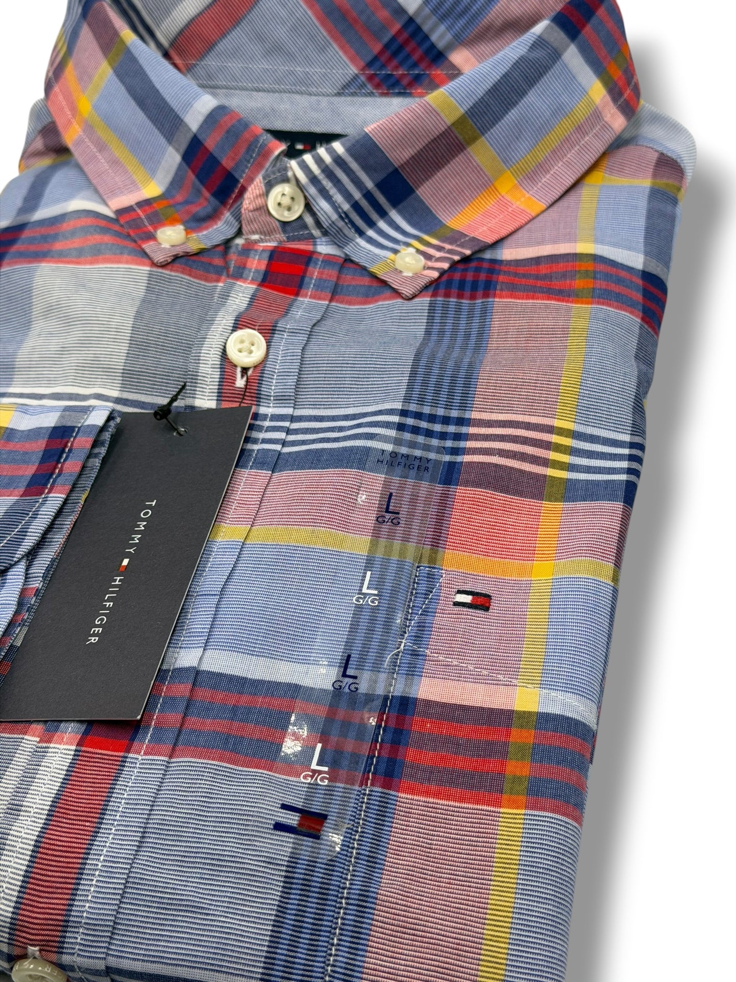 Camisa Tommy Hilfiger Classic Fit Manga Larga Talla L