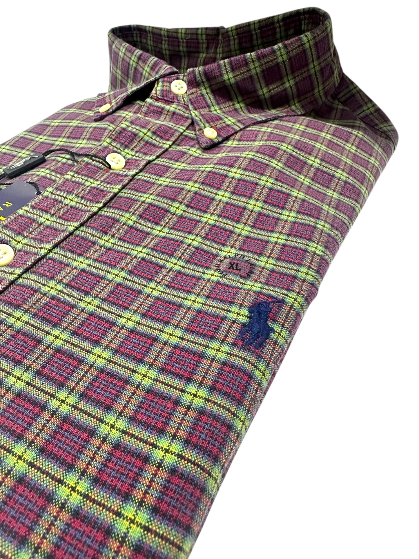 Camisa Polo Ralph Lauren Classic Fit Manga Larga Talla XL