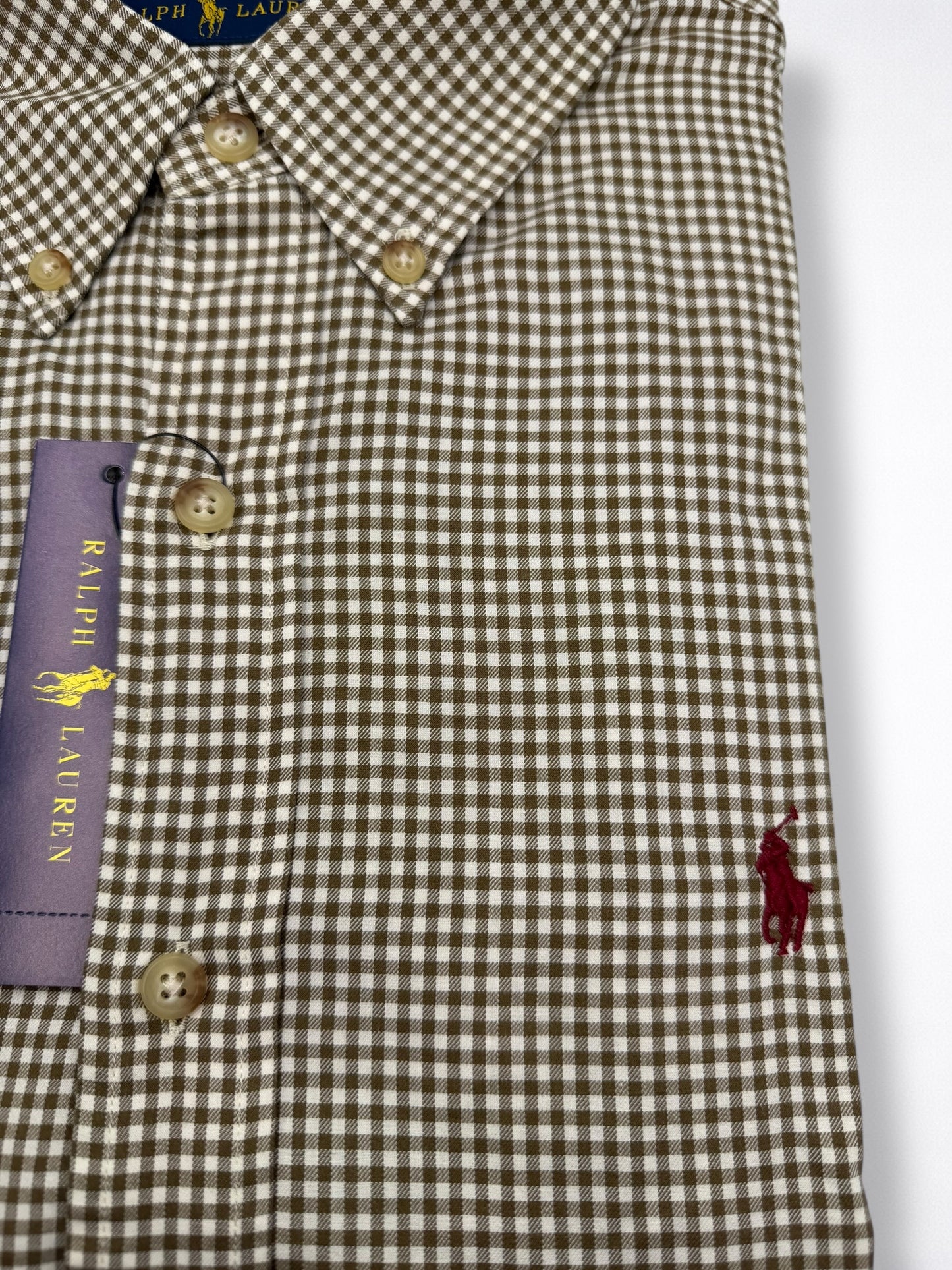Camisa Polo Ralph Lauren Classic Fit Manga Larga Talla L