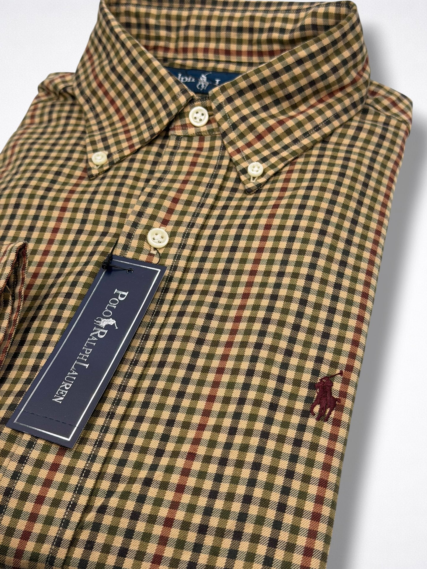 Camisa Polo Ralph Lauren Classic Fit Manga Larga Talla S