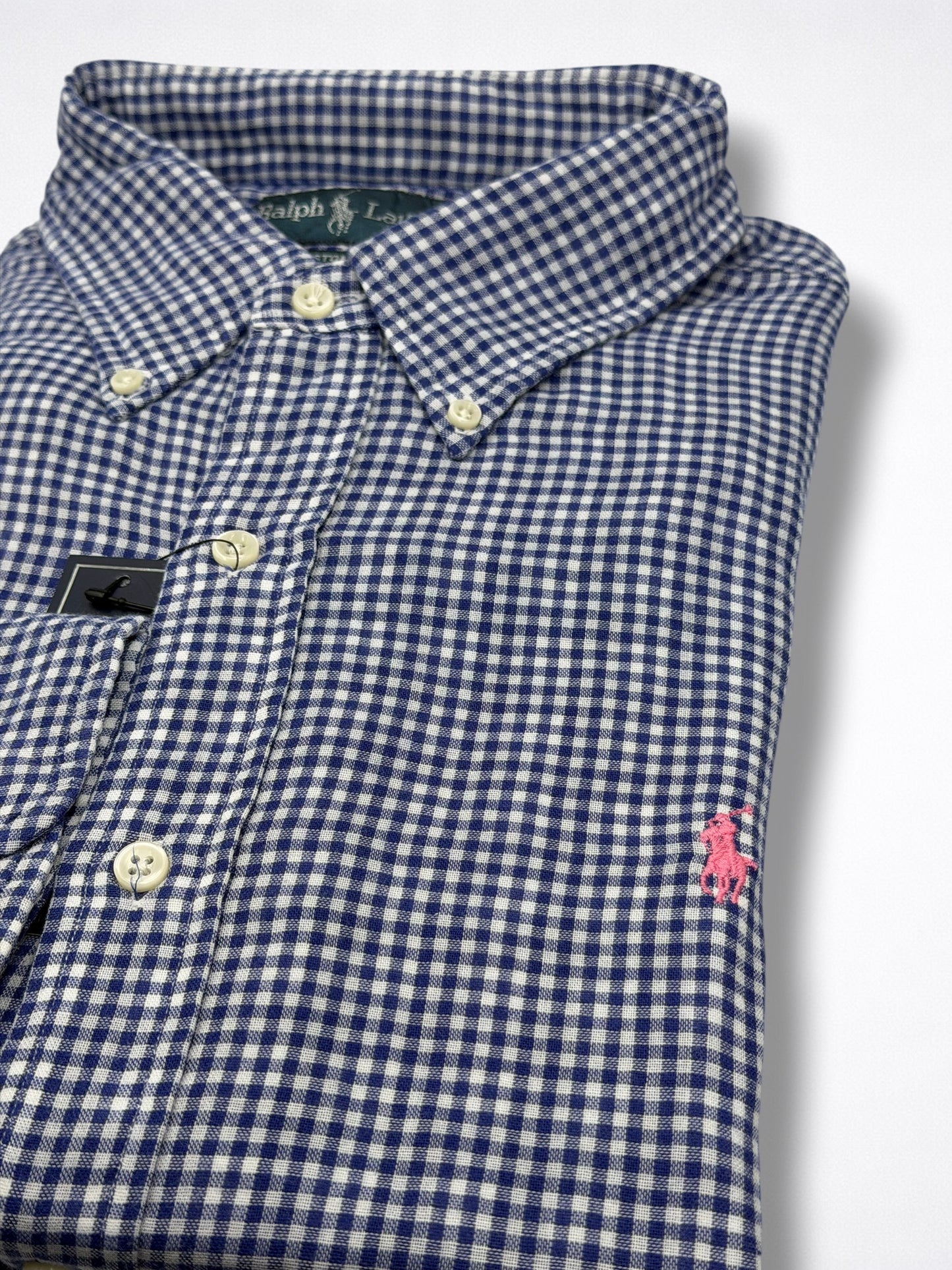 Camisa Polo Ralph Lauren Custom Fit Manga Larga Talla XL