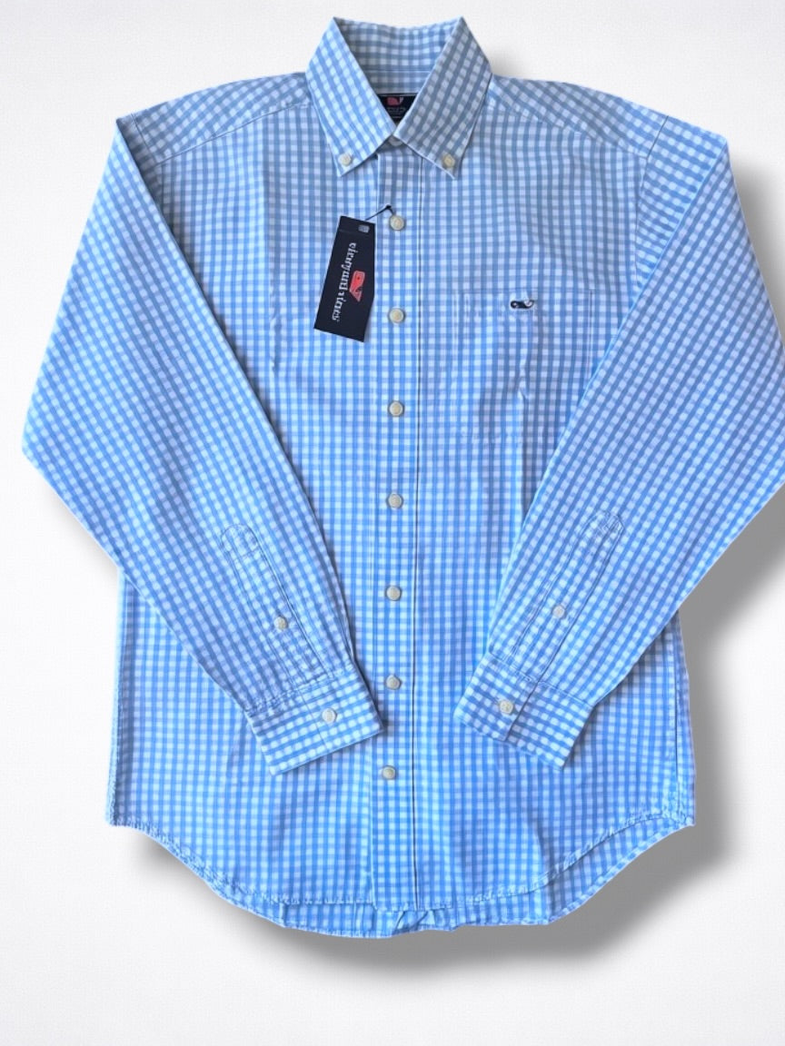 Camisa Vineyard Vines Classic Fit Manga Larga Talla S