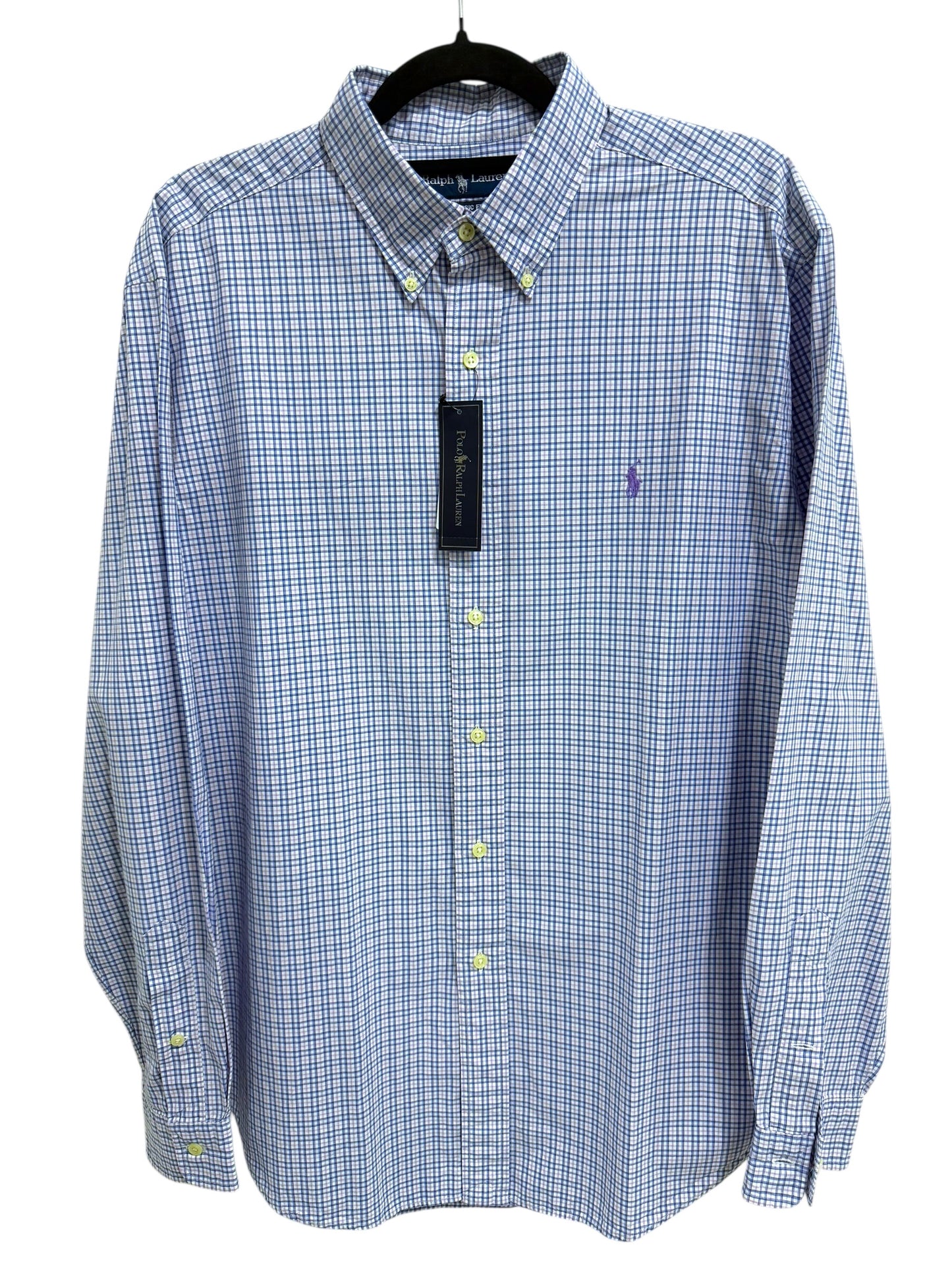 Camisa Polo Ralph Lauren Classic Fit Manga Larga Talla XL