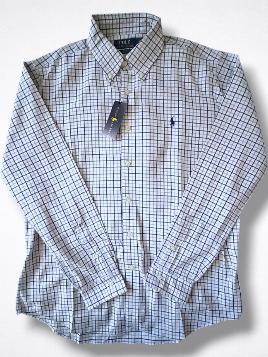 Camisa Polo Ralph Lauren Classic Fit Manga Larga Talla L