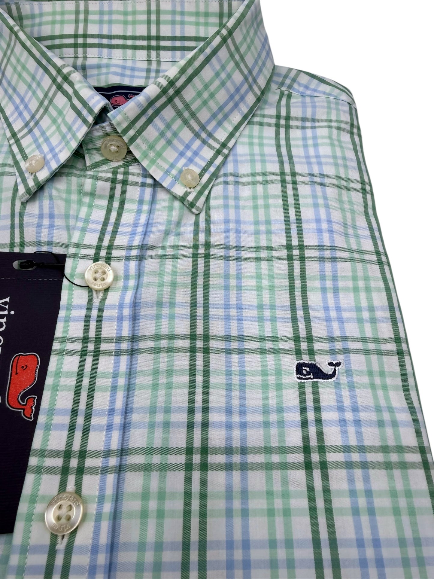 Camisa Vineyard Vines Custom Fit Manga Larga Talla S