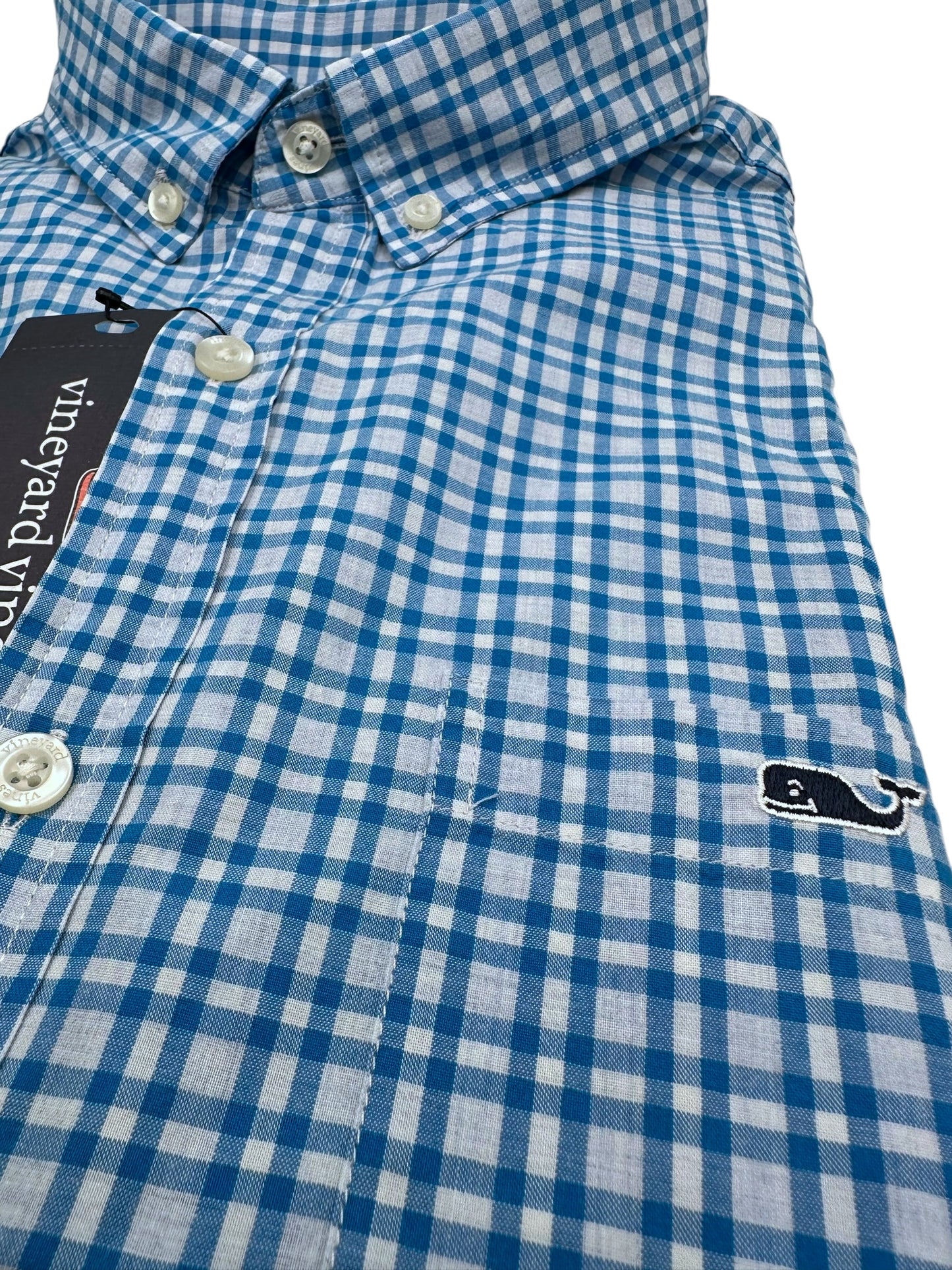 Camisa Vineyard Vines Slim Fit Manga Larga Talla M