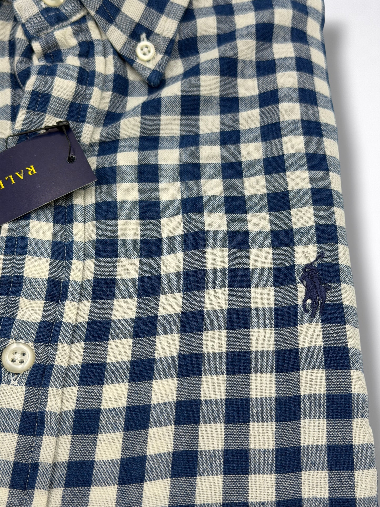 Camisa Polo Ralph Lauren Slim Fit Manga Larga Talla M