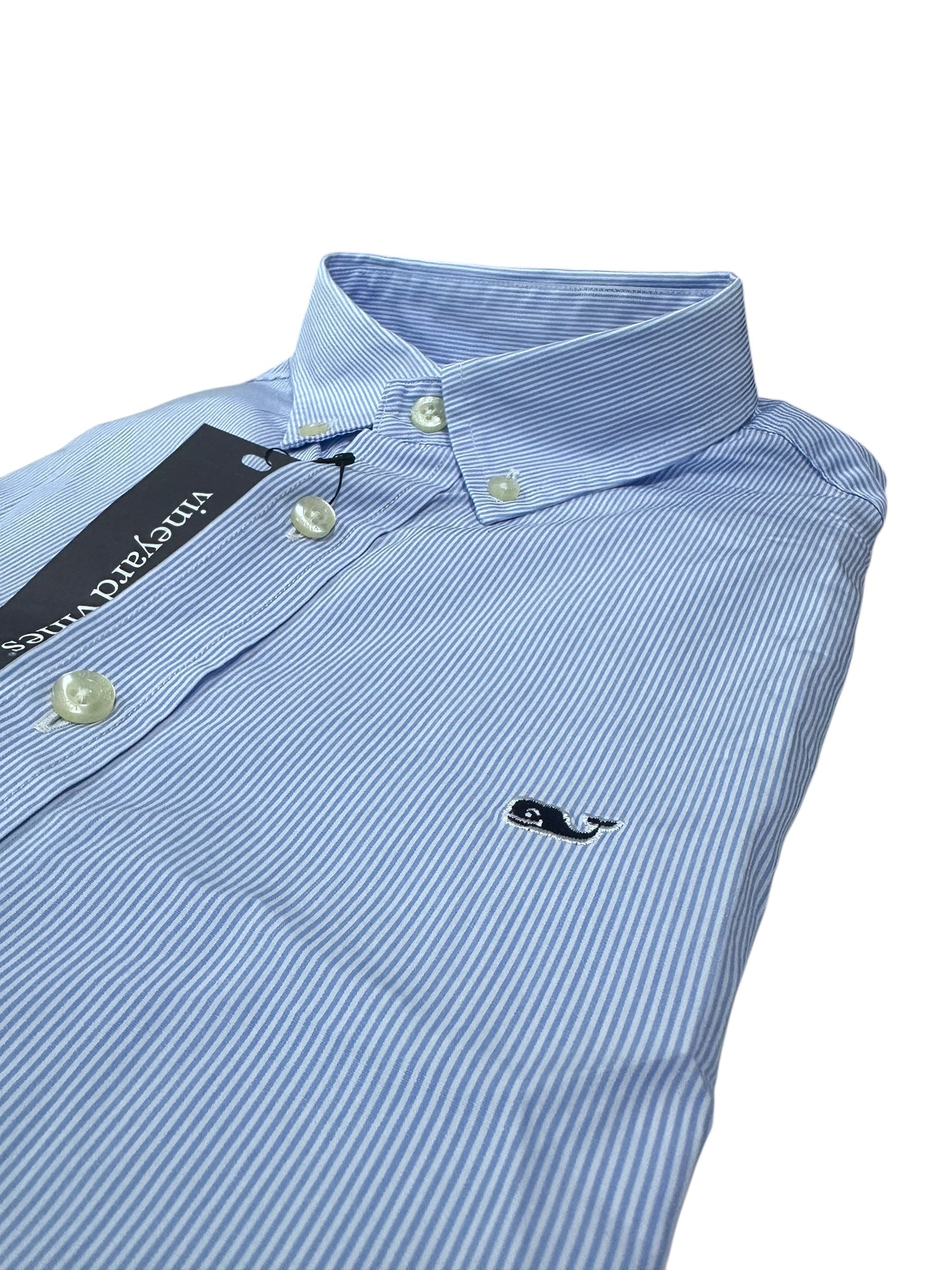 Camisa Vineyard Vines Custom Fit Manga Larga Talla S