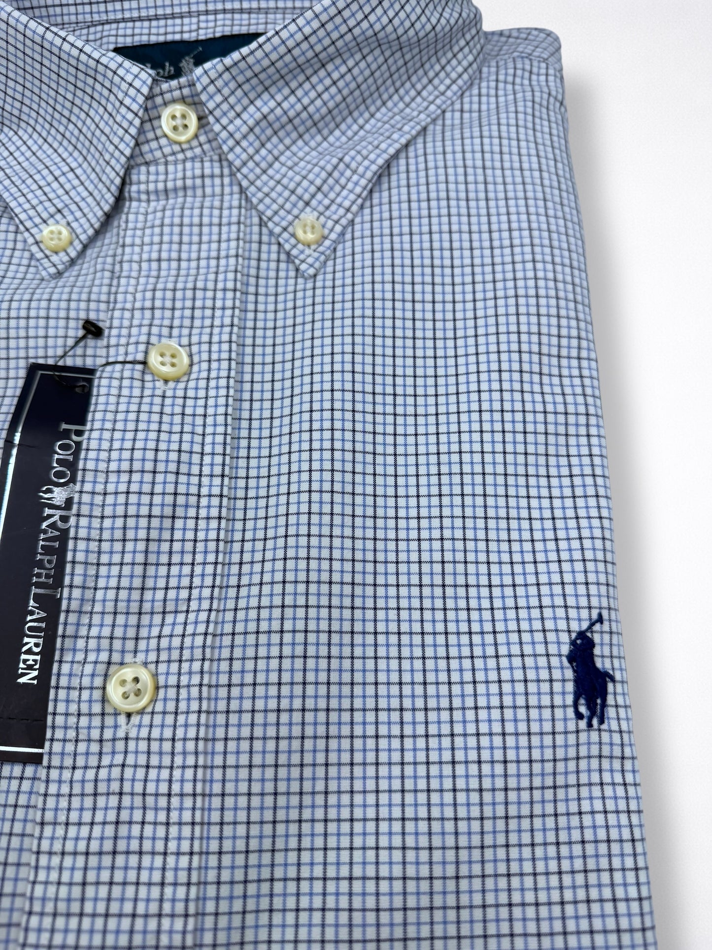 Camisa Polo Ralph Lauren Custom Fit Manga Larga Talla L