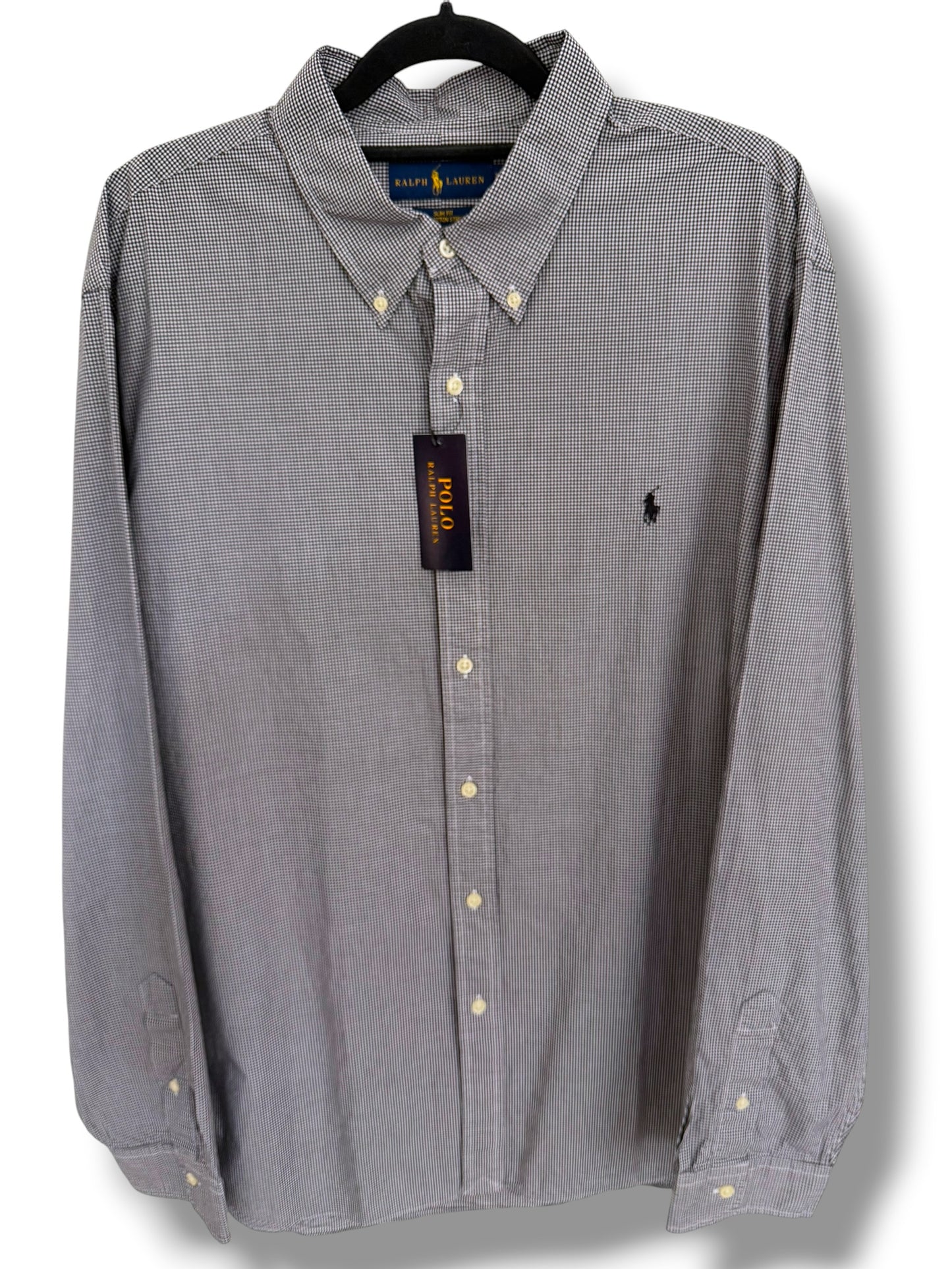 Camisa Polo Ralph Lauren Slim Fit XXL Manga Larga Talla XL