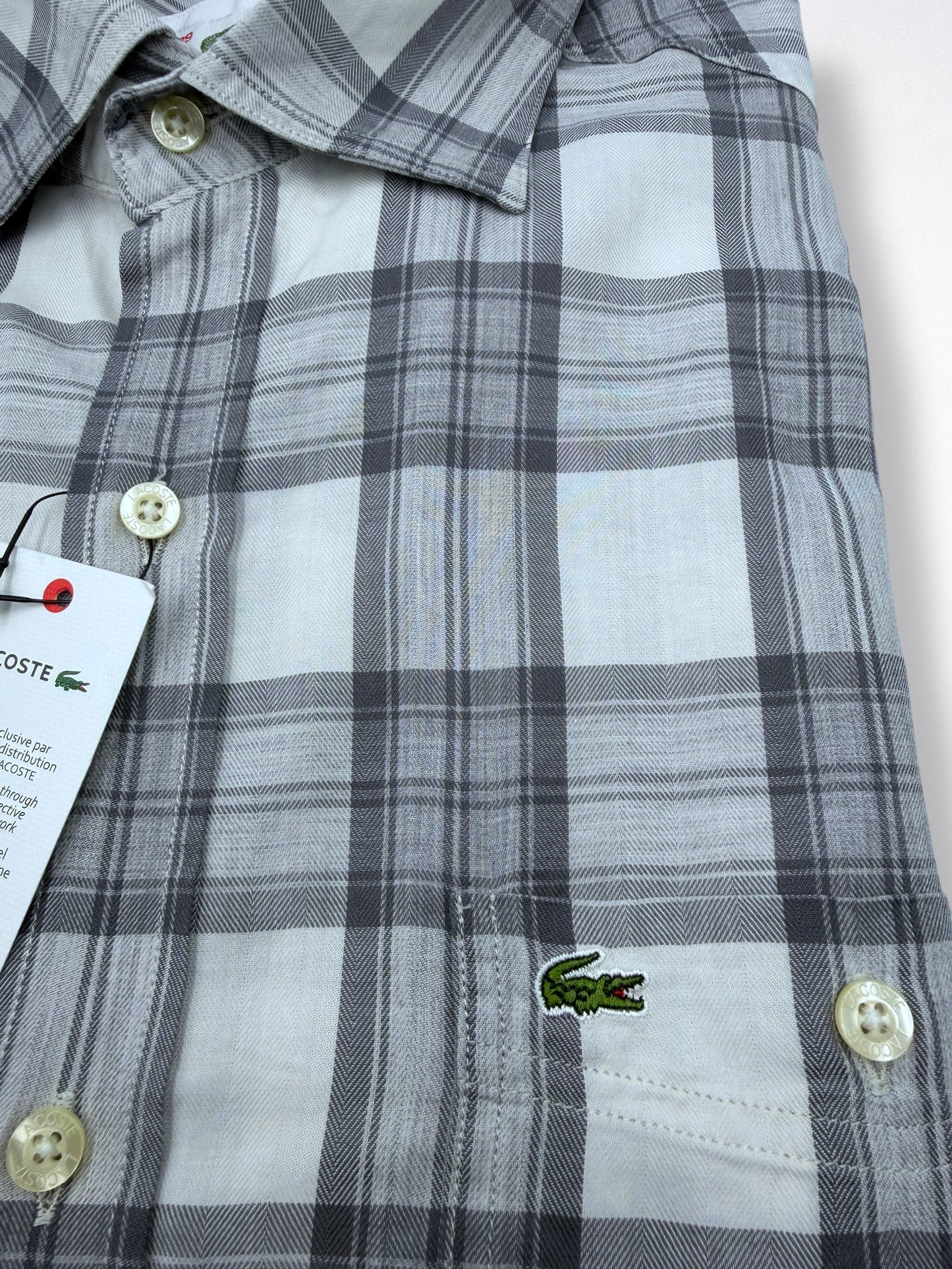 Camisa Lacoste Classic Fit Manga Larga Talla S