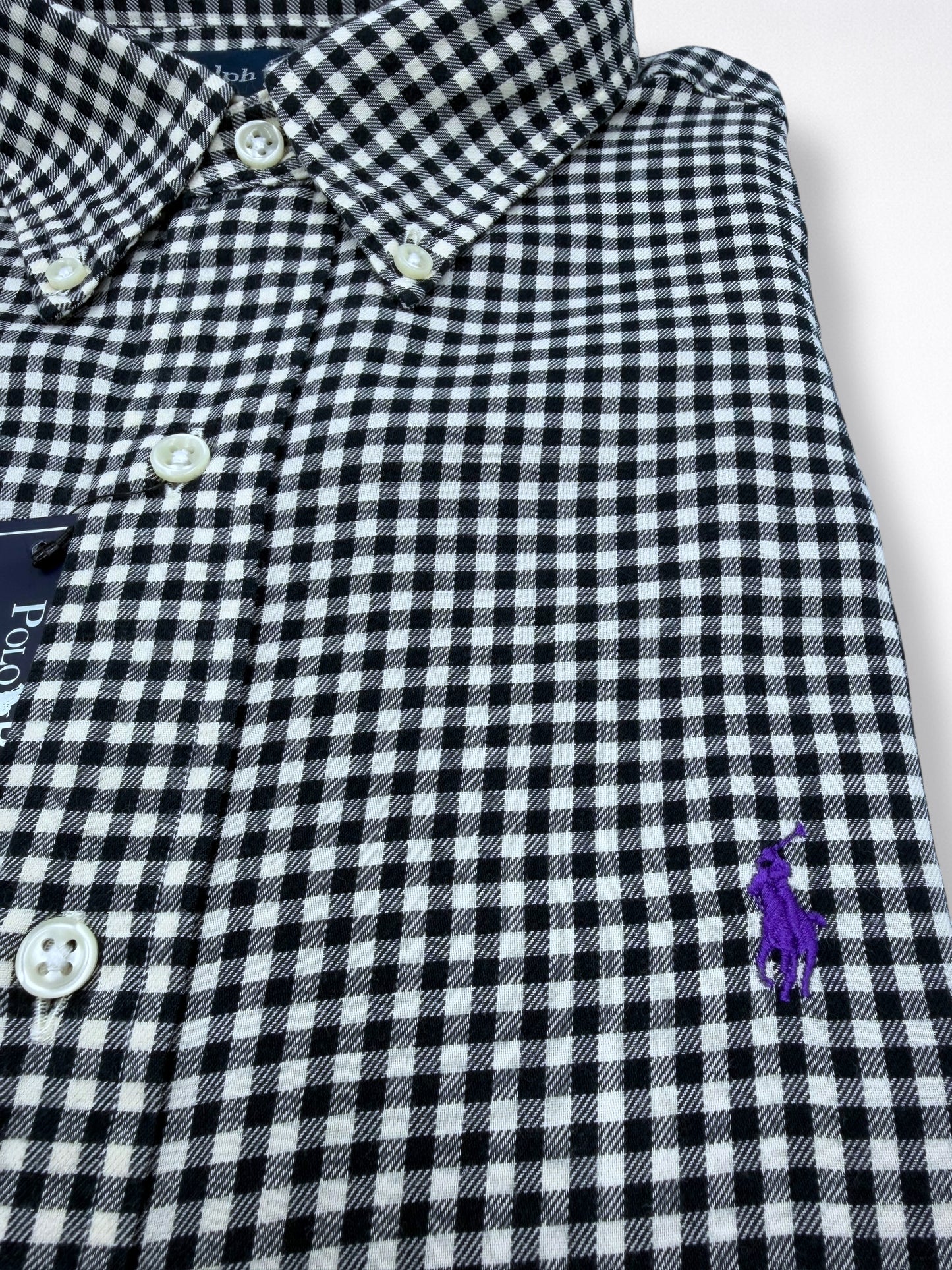 Camisa Polo Ralph Lauren Classic Fit Manga Larga Talla L