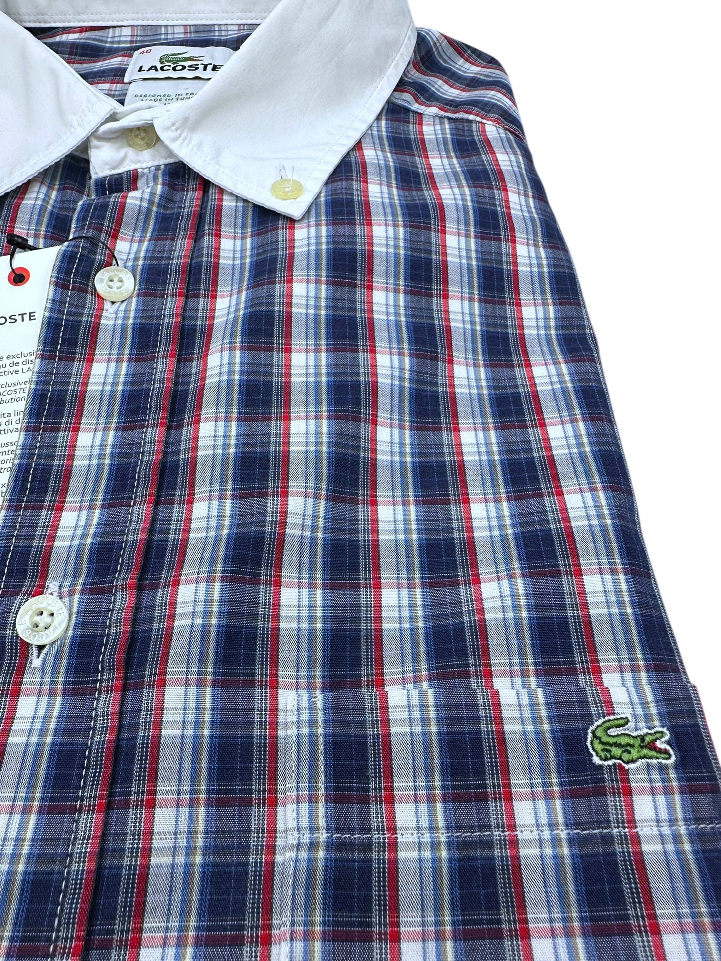 Camisa Lacoste Regular Fit Manga Larga Talla M