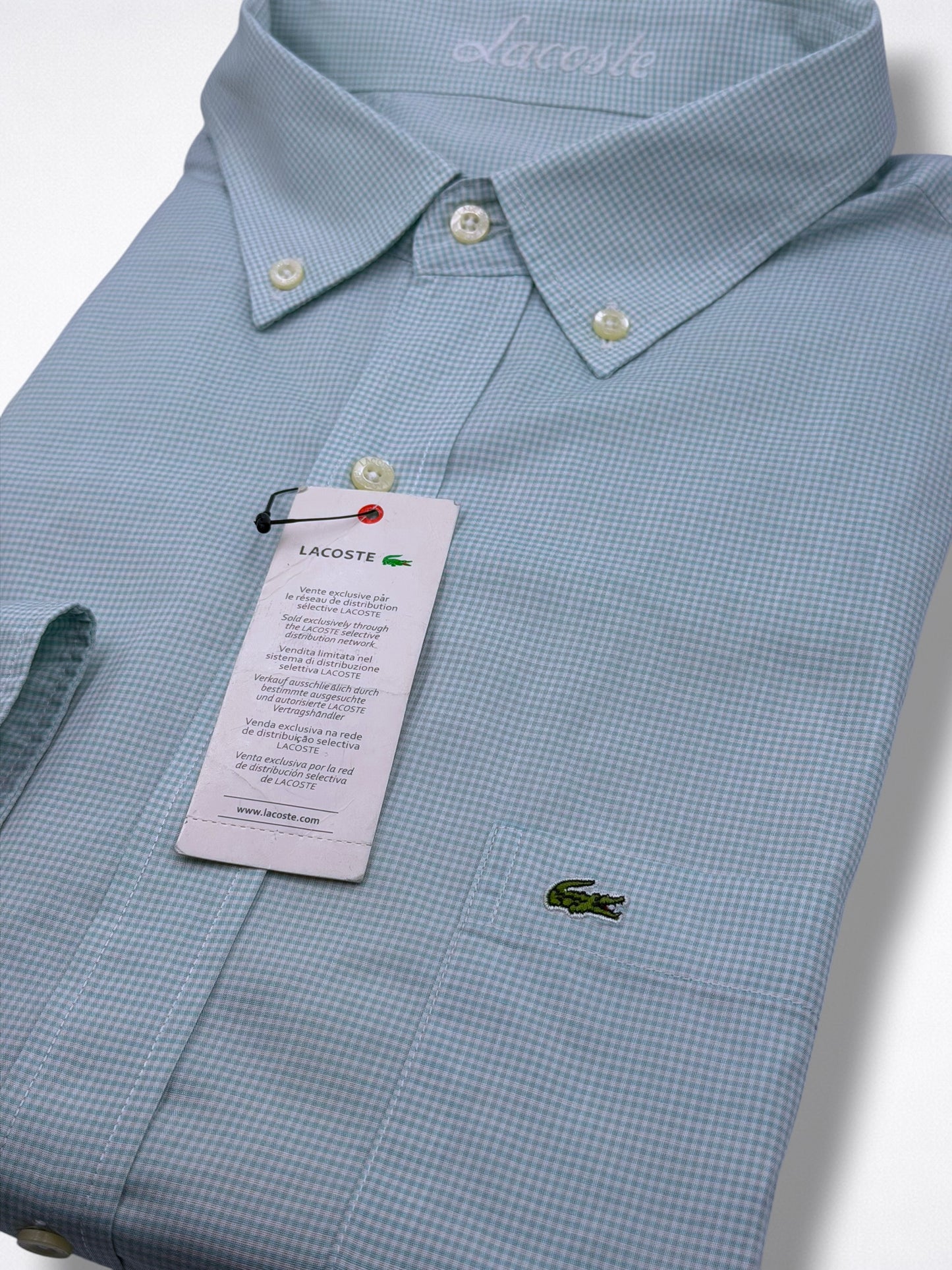 Camisa Lacoste Classic Fit Manga Larga Talla XL