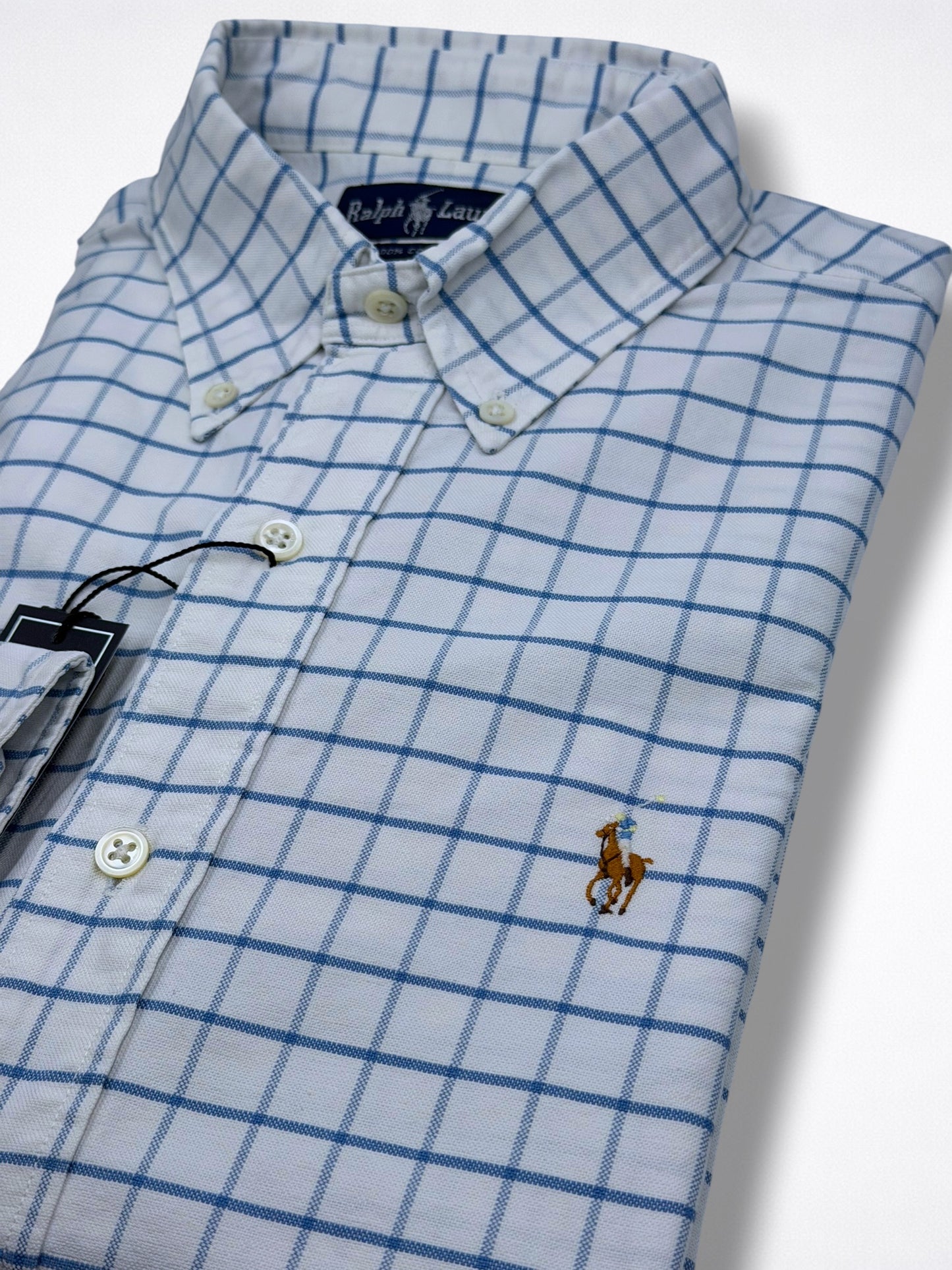 Camisa Polo Ralph Lauren 15 1/2 Classic Fit Manga Larga 34 Talla M