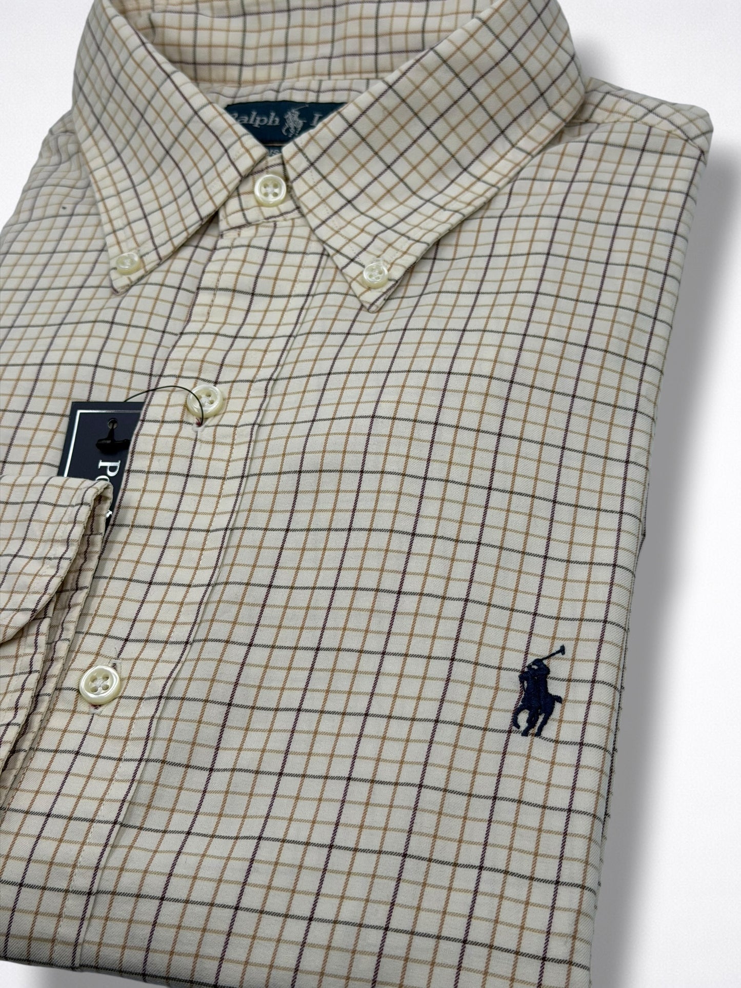Camisa Polo Ralph Lauren Custom Fit Manga Larga Talla M