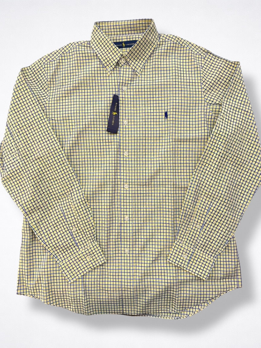 Camisa Polo Ralph Lauren Classic Fit Manga Larga Talla L