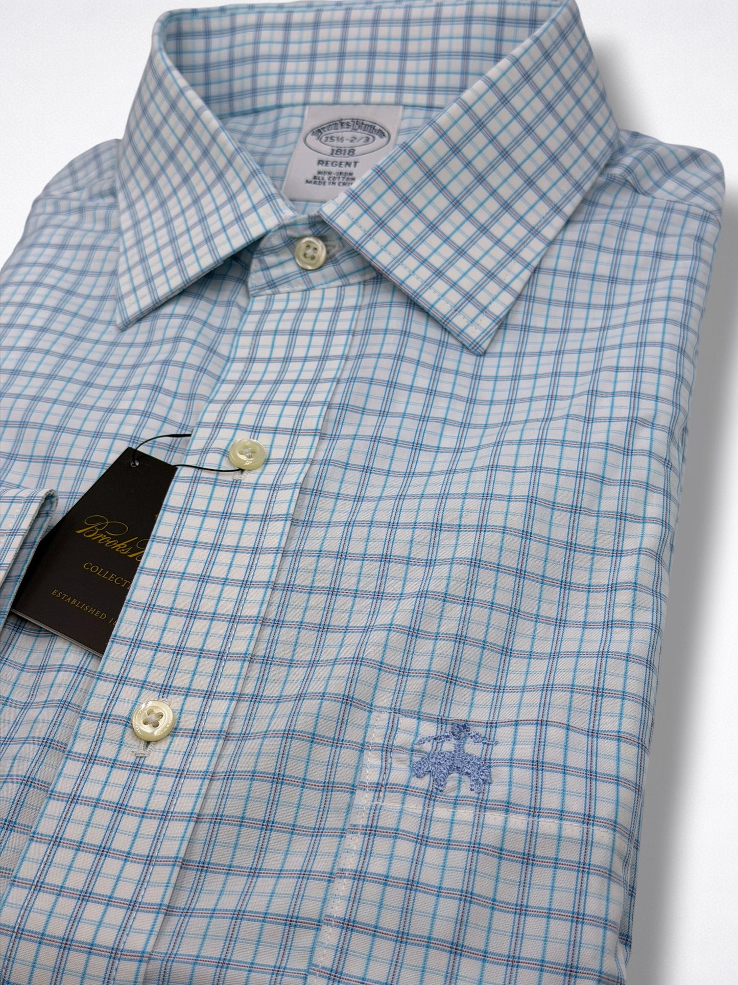 Camisa Brooks Brothers Classic Fit 15 1/2 Manga Larga 32/33 Talla M