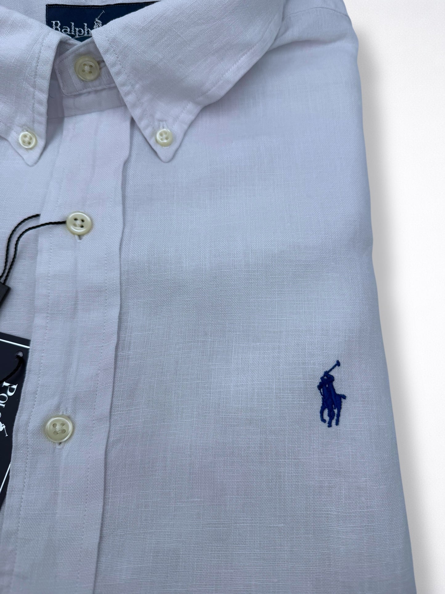 Camisa Polo Ralph Lauren Classic Fit Manga Corta de lino Talla XL