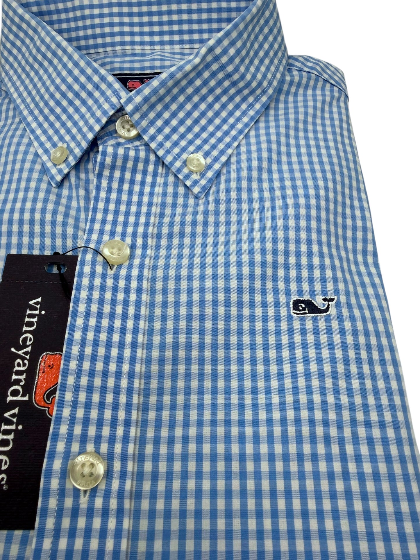 Camisa Vineyard Vines Custom Fit Manga Larga Talla S