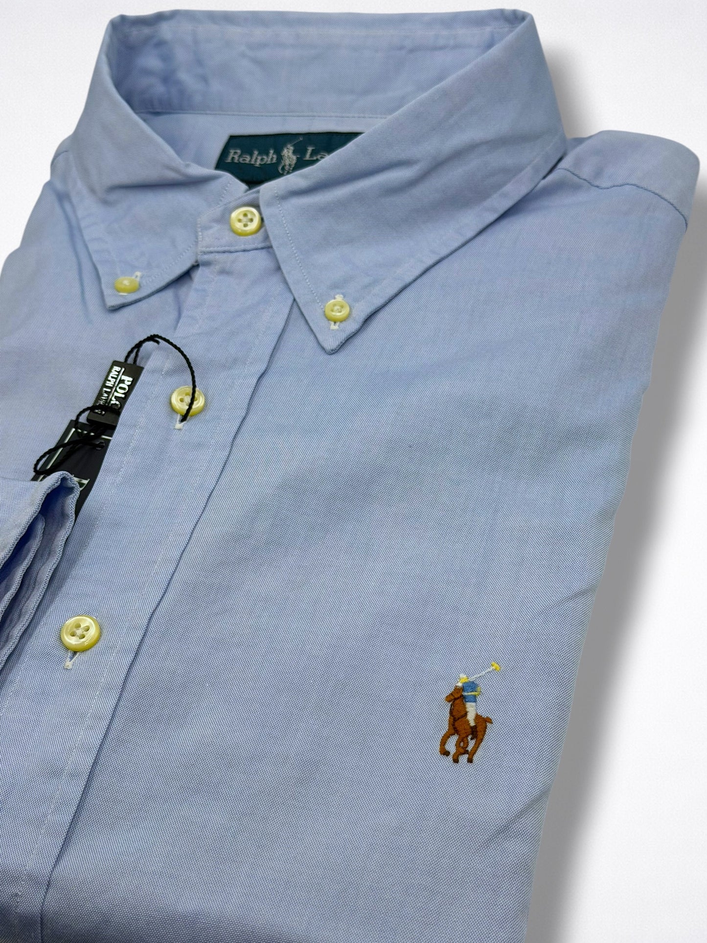 Camisa Polo Ralph Lauren 17 Classic Fit Manga Larga 34/35 Talla XL