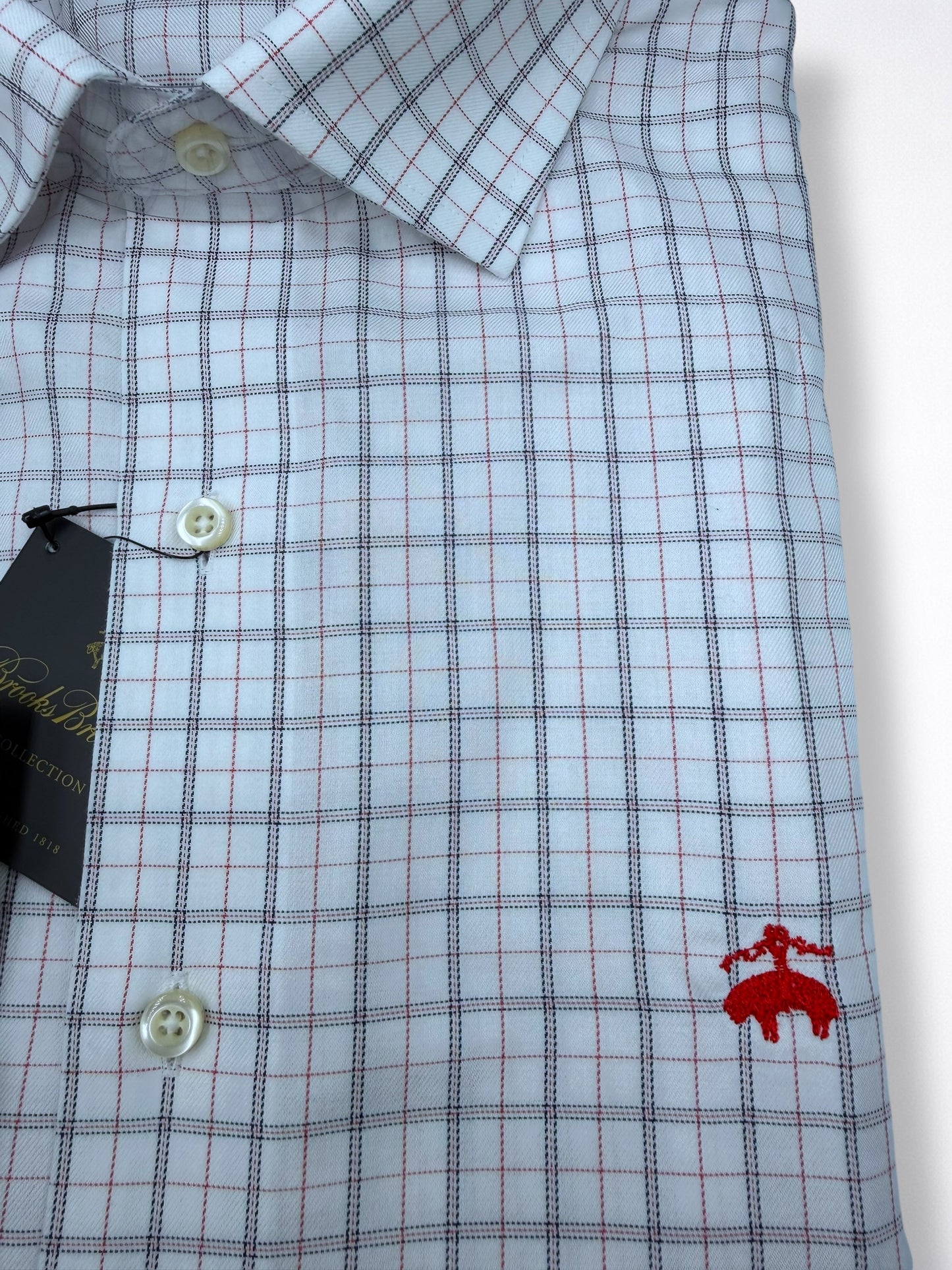 Camisa Brooks Brothers Classic Fit Manga Larga Talla L