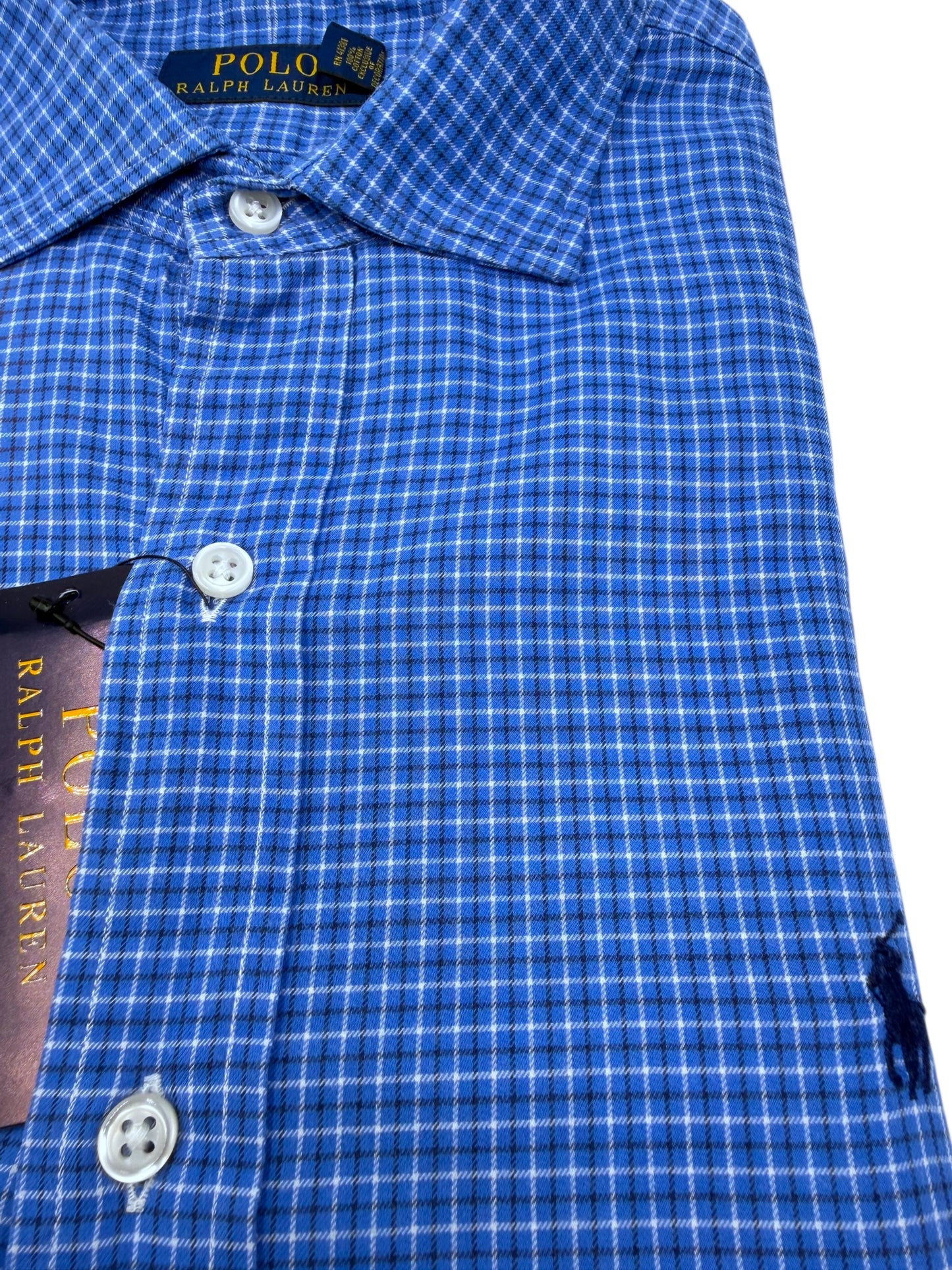Camisa Polo Ralph Lauren Classic Fit Manga Larga Talla L