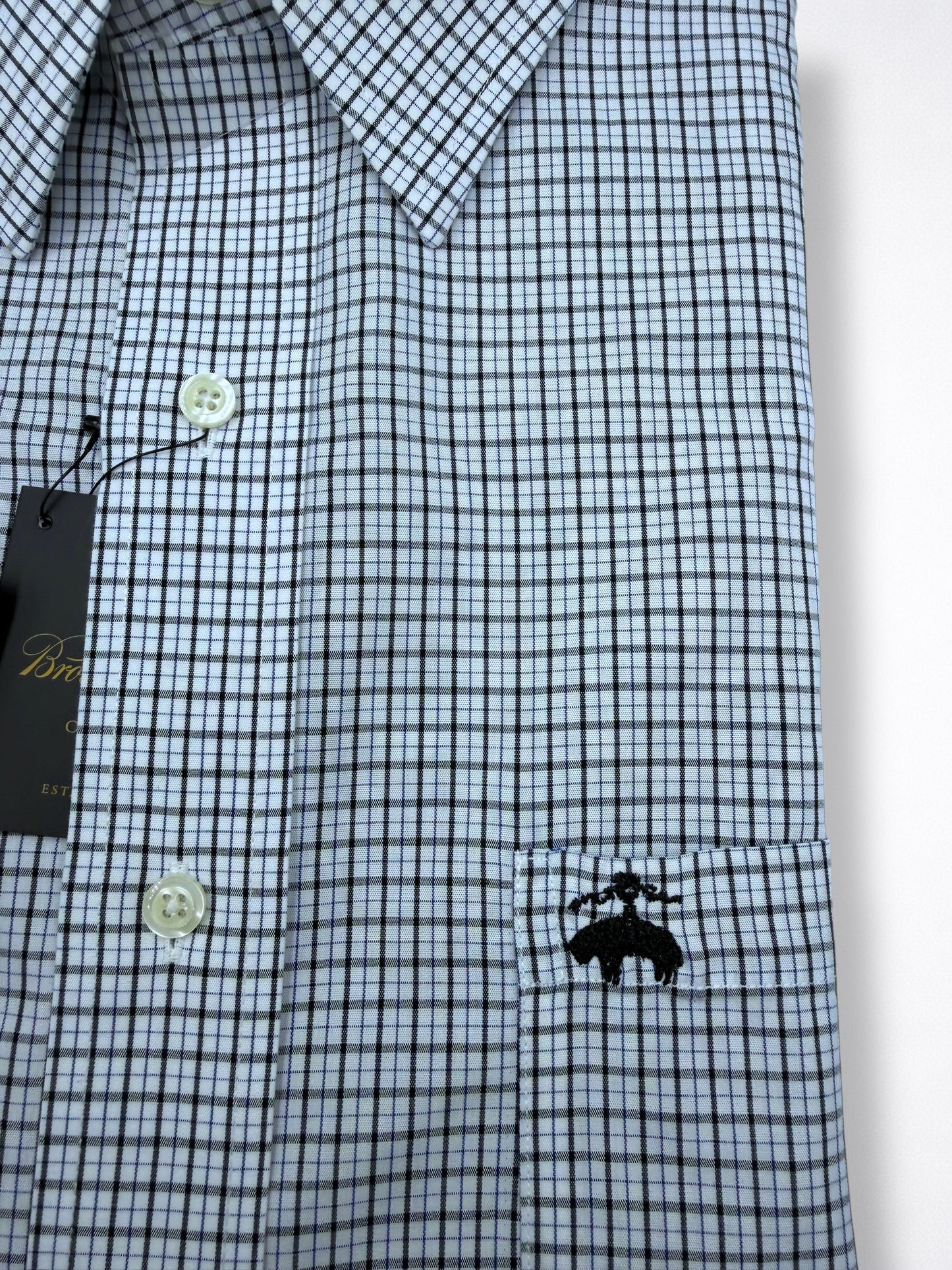 Camisa Brooks Brothers Classic Fit Manga Larga Talla L