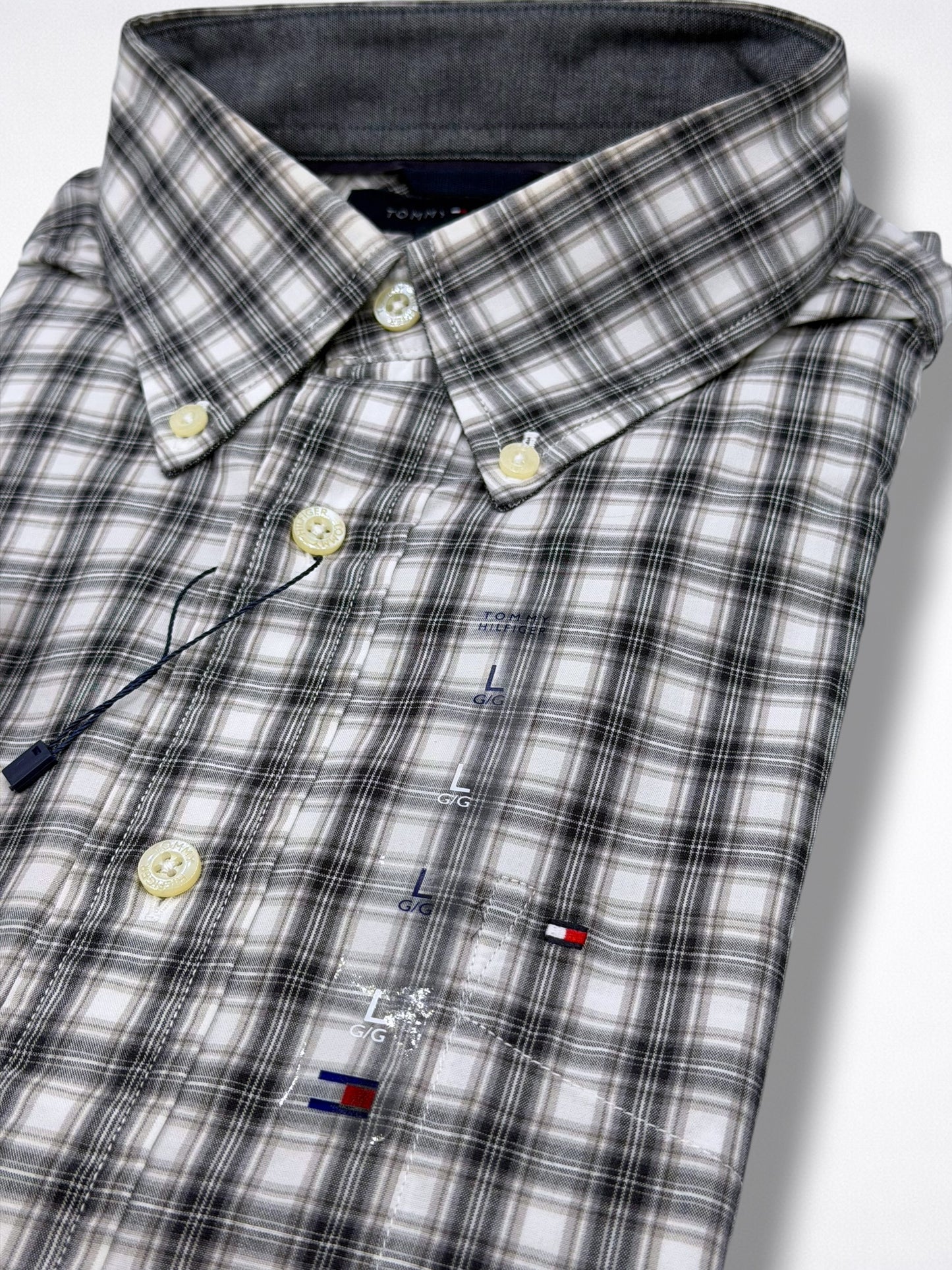 Camisa Tommy Hilfiger Classic Fit Manga Larga Talla L