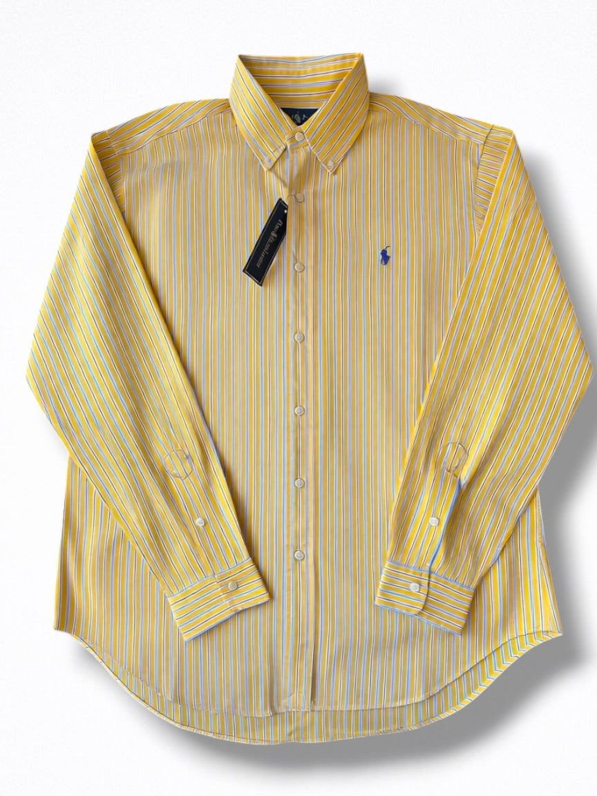 Camisa Polo Ralph Lauren Classic Fit Manga Larga Talla L