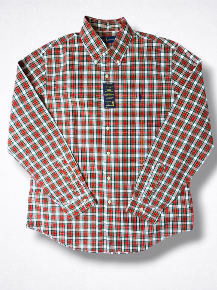 Camisa Polo Ralph Lauren Classic Fit Manga Larga Talla L