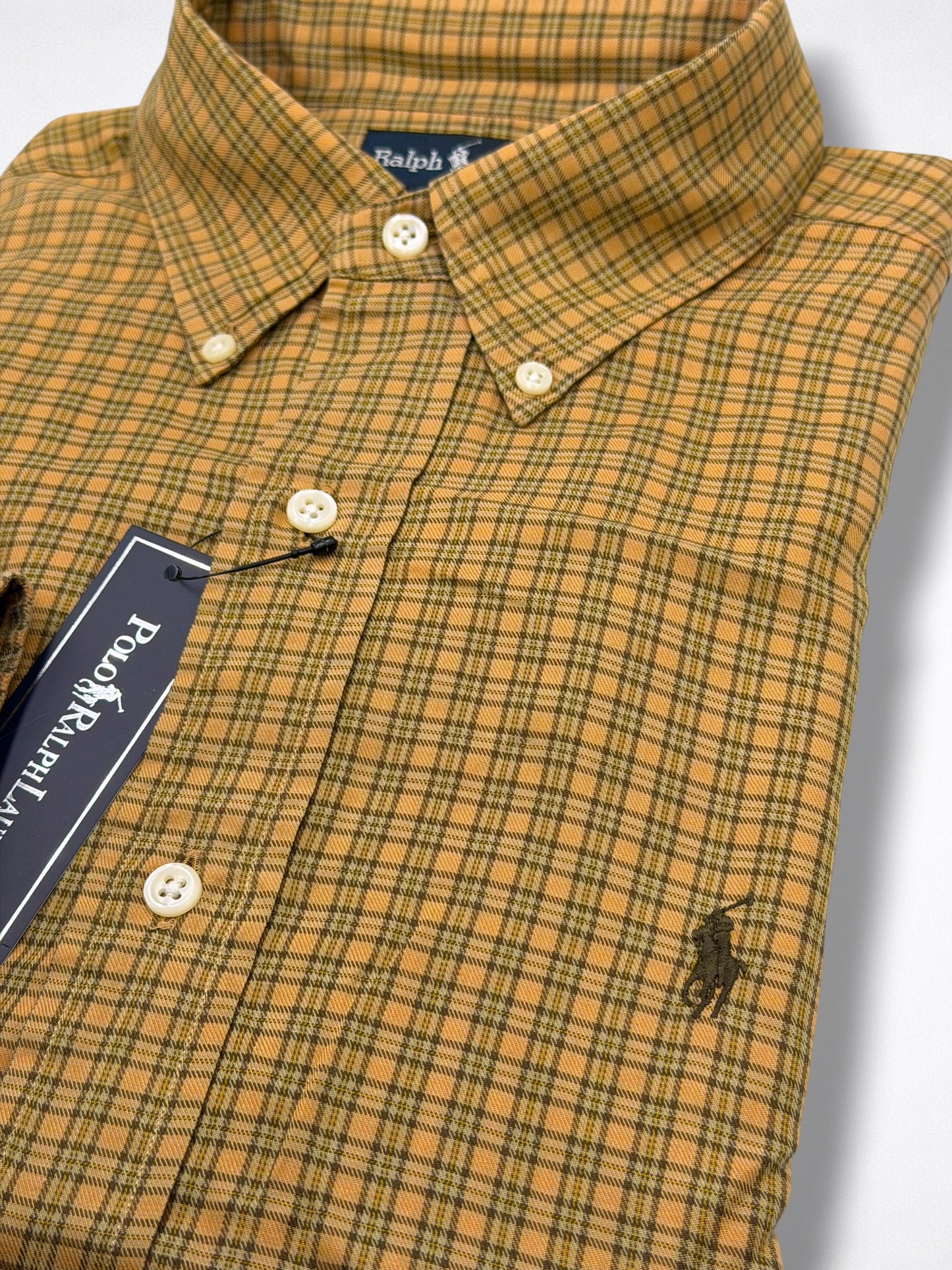 Camisa Polo Ralph Lauren Classic Fit Manga Larga Talla L
