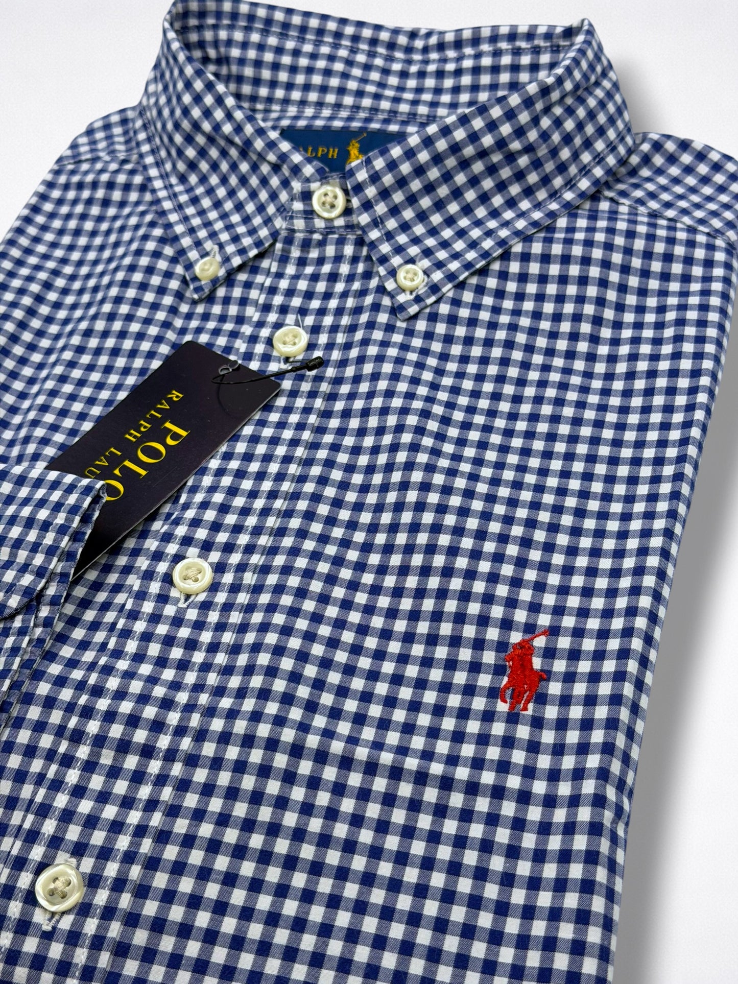 Camisa Polo Ralph Lauren Slim Fit Manga Larga Talla S