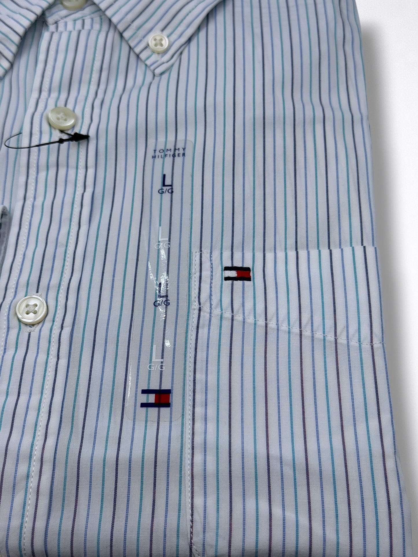 Camisa Tommy Hilfiger Slim Fit Manga Larga Talla L