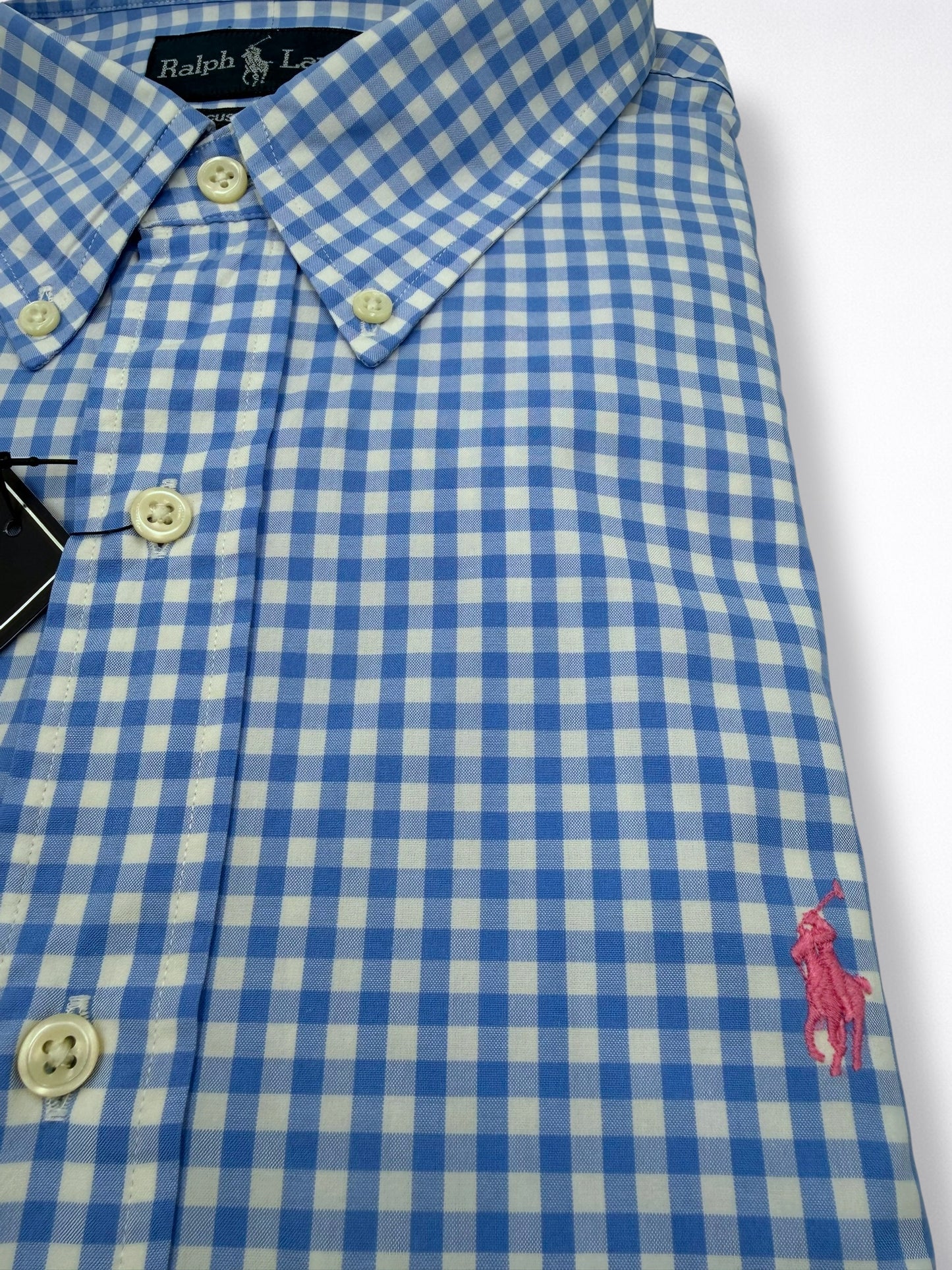 Camisa Polo Ralph Lauren Custom Fit Manga Larga Talla XXL
