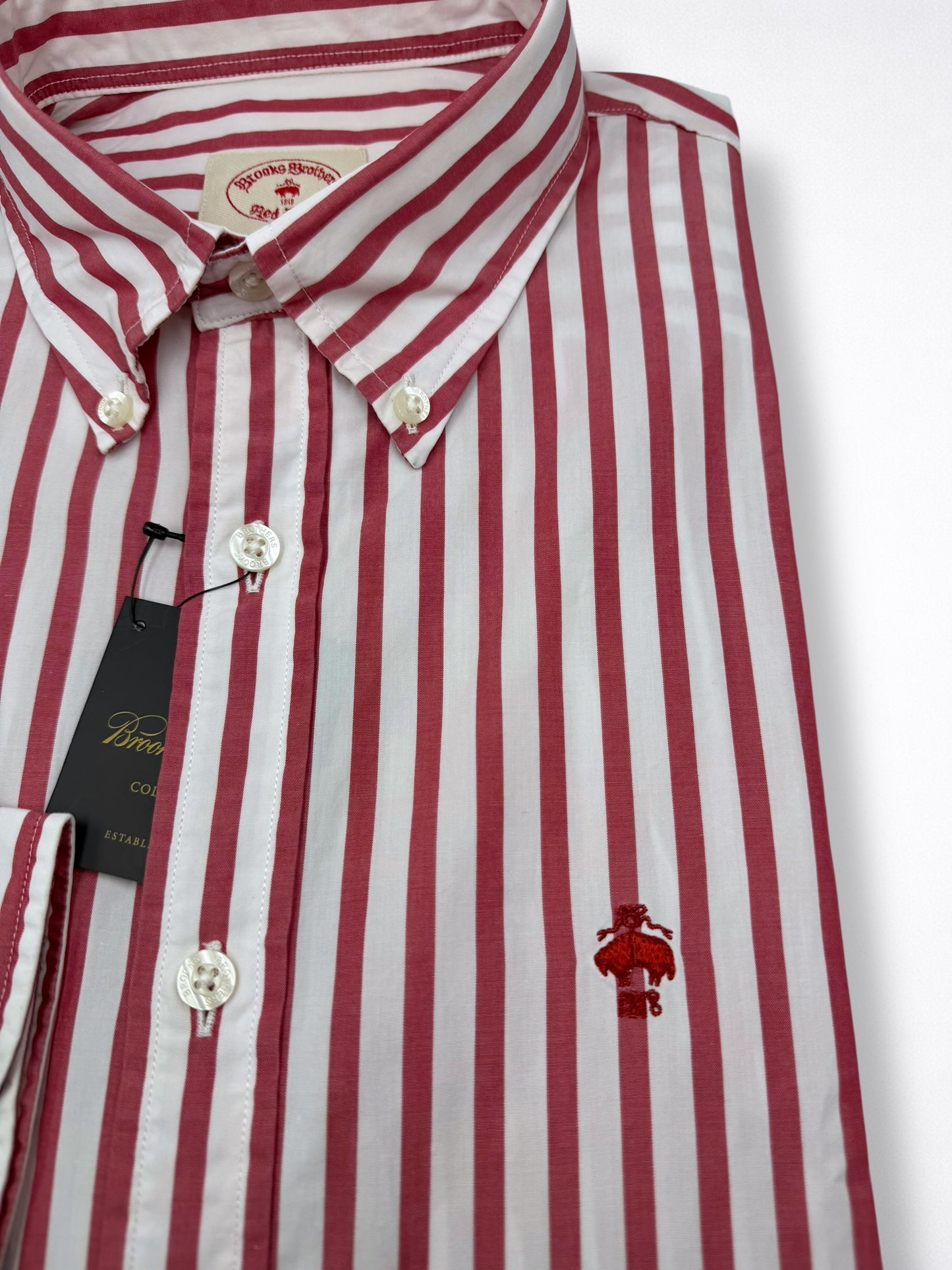 Camisa Brooks Brothers Classic Fit Manga Larga Talla S