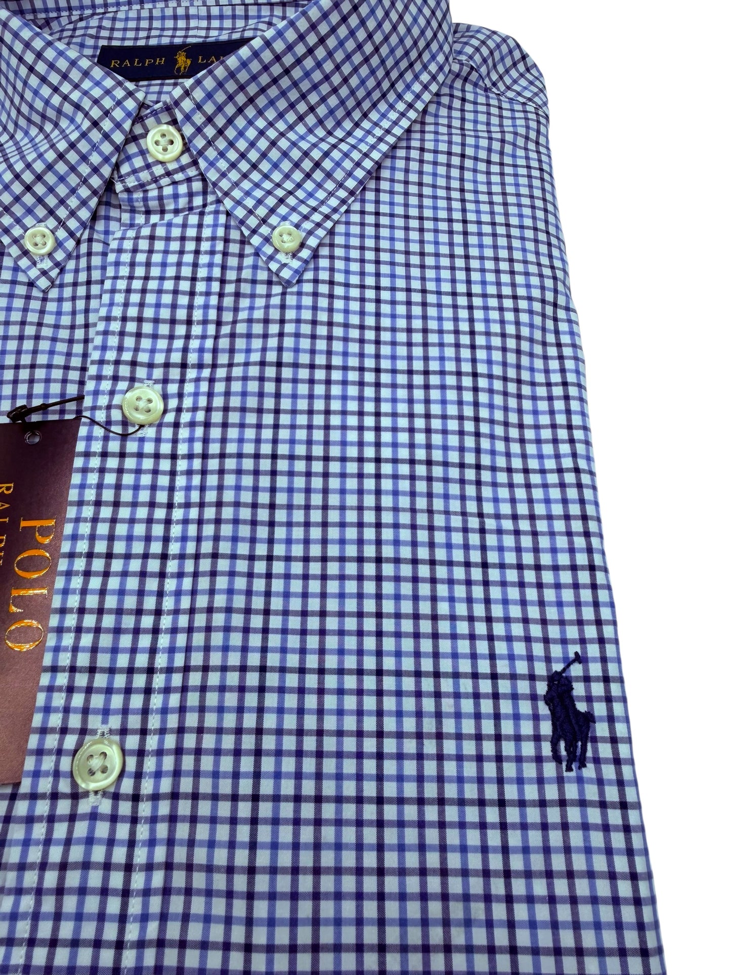 Camisa Polo Ralph Lauren Classic Fit Manga Larga Talla L