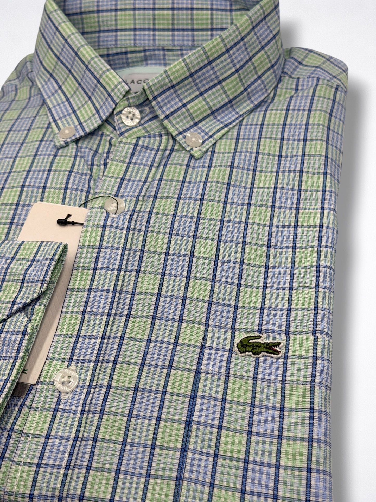 Camisa Lacoste Slim Fit Manga Larga Talla XL