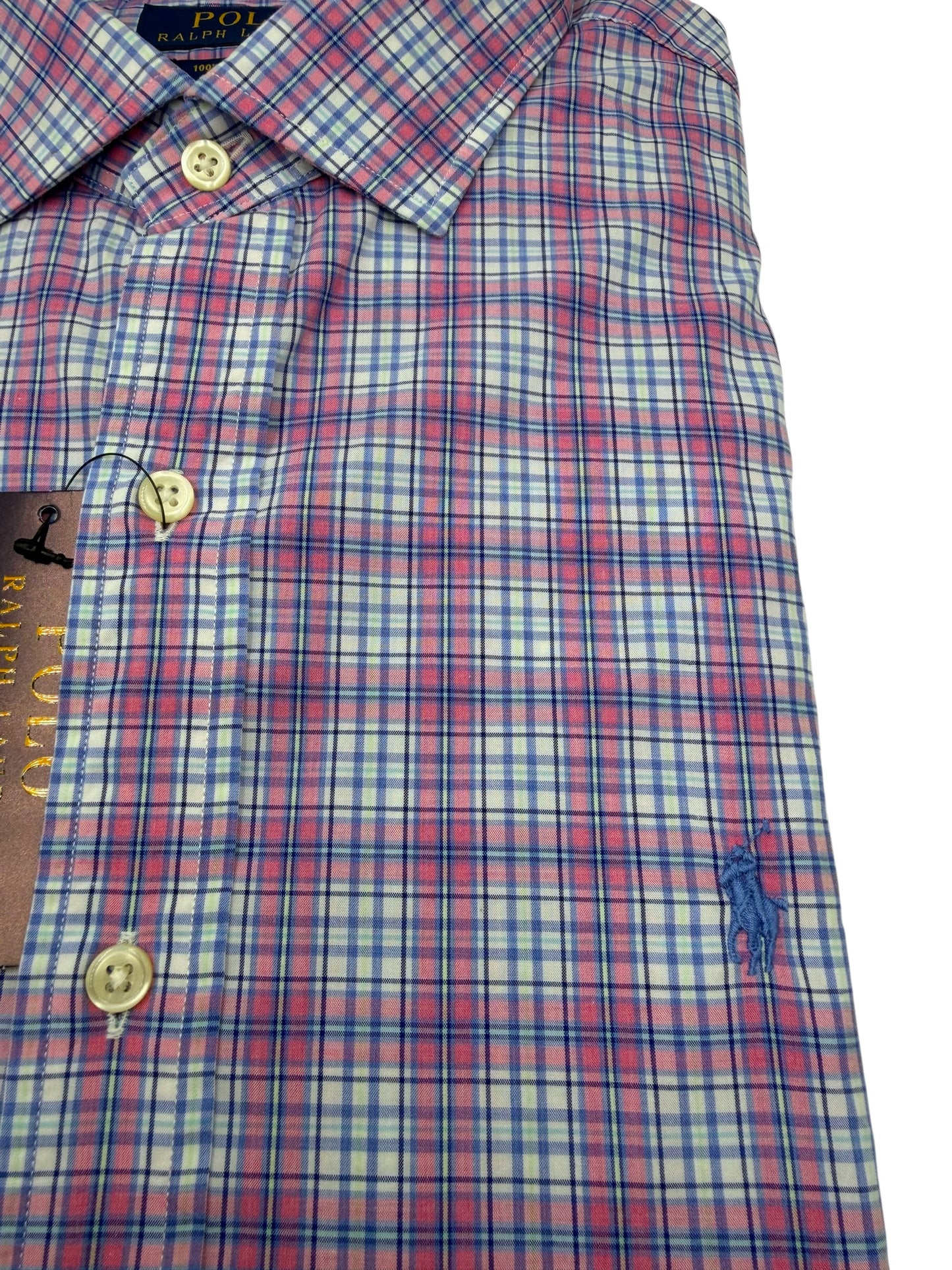 Camisa Polo Ralph Lauren Classic Fit Manga Larga Talla L