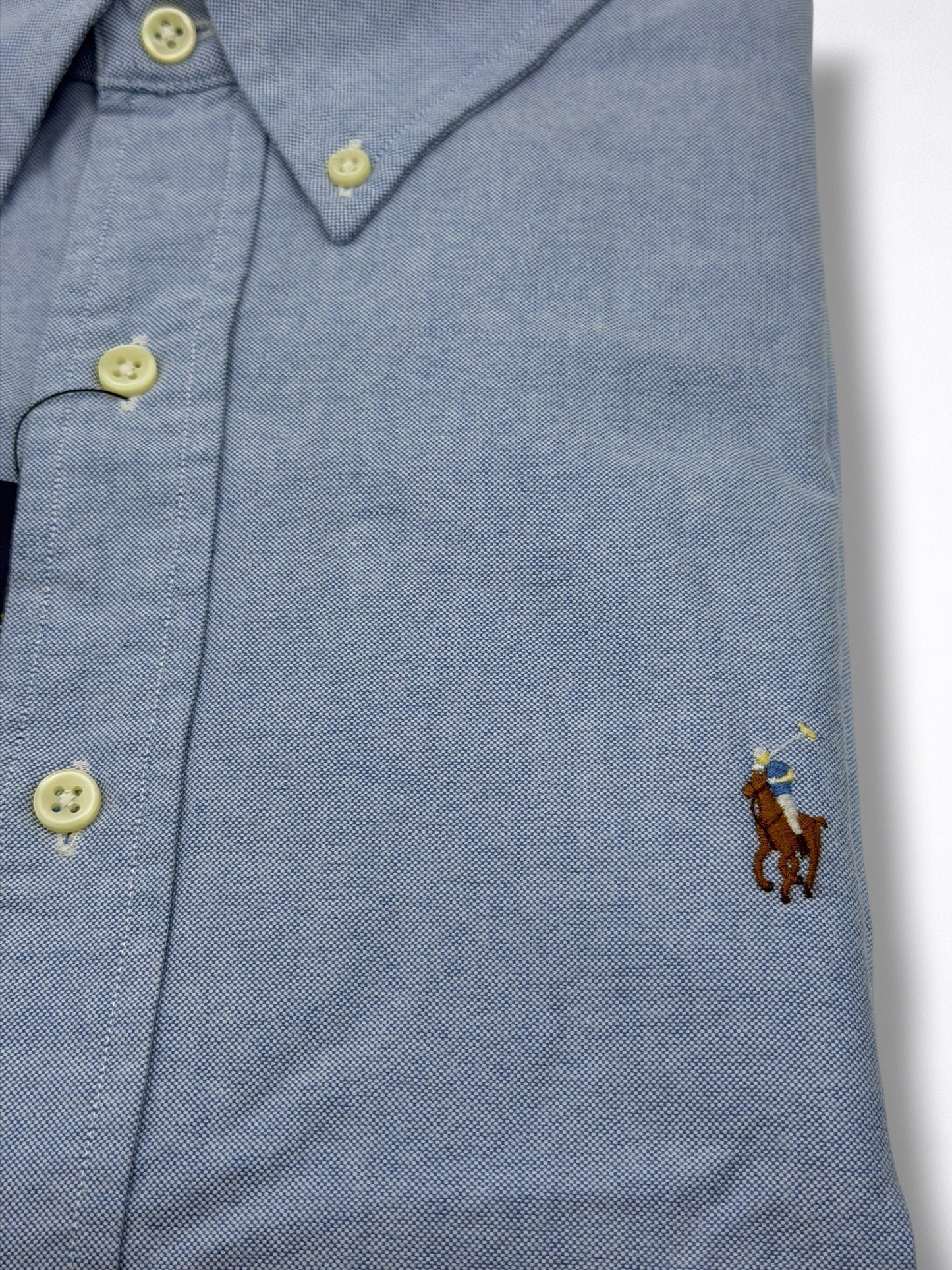 Camisa Polo Ralph Lauren Custom Fit Manga Larga Talla XXL