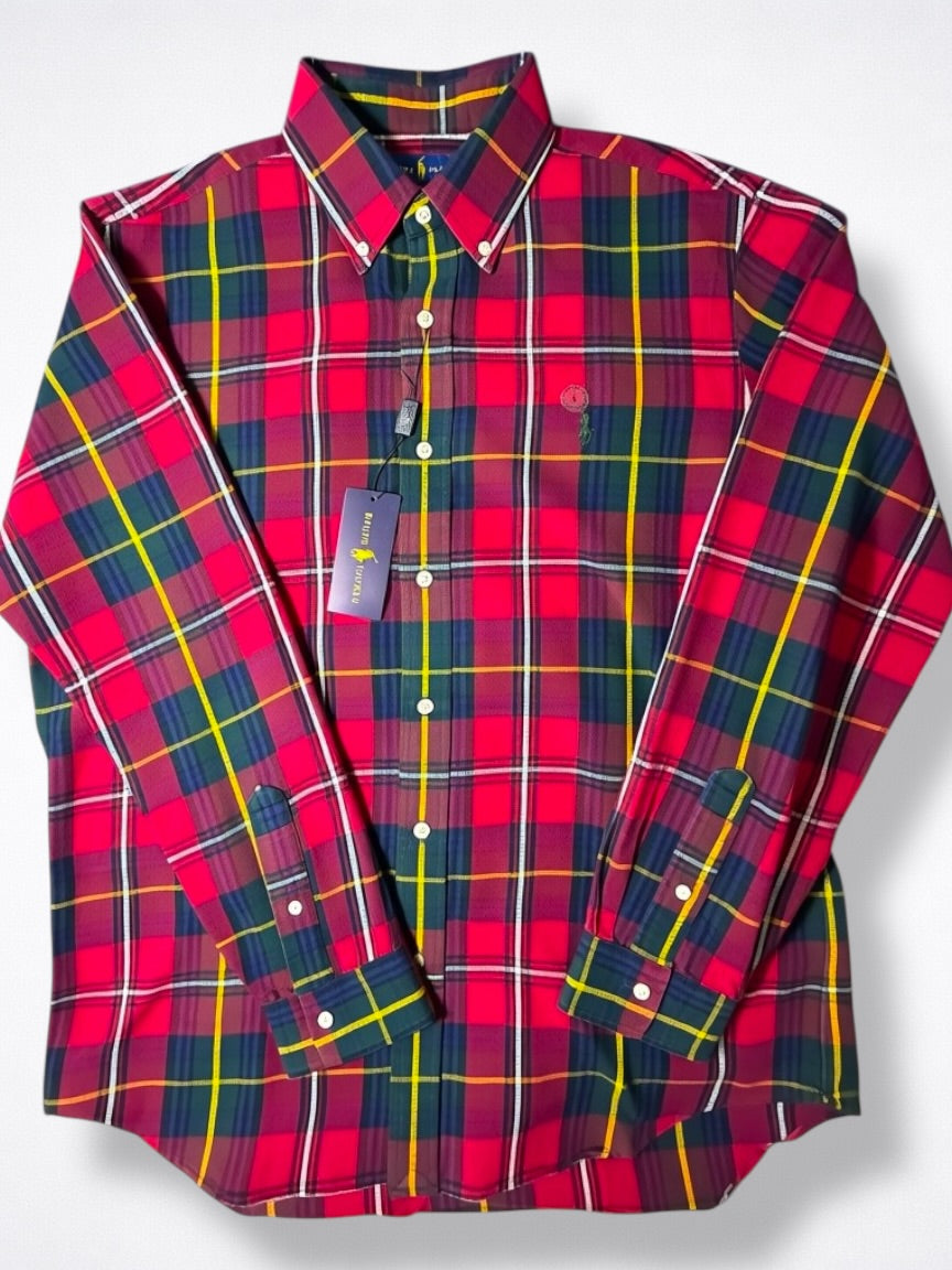 Camisa Polo Ralph Lauren Classic Fit Manga Larga Talla L