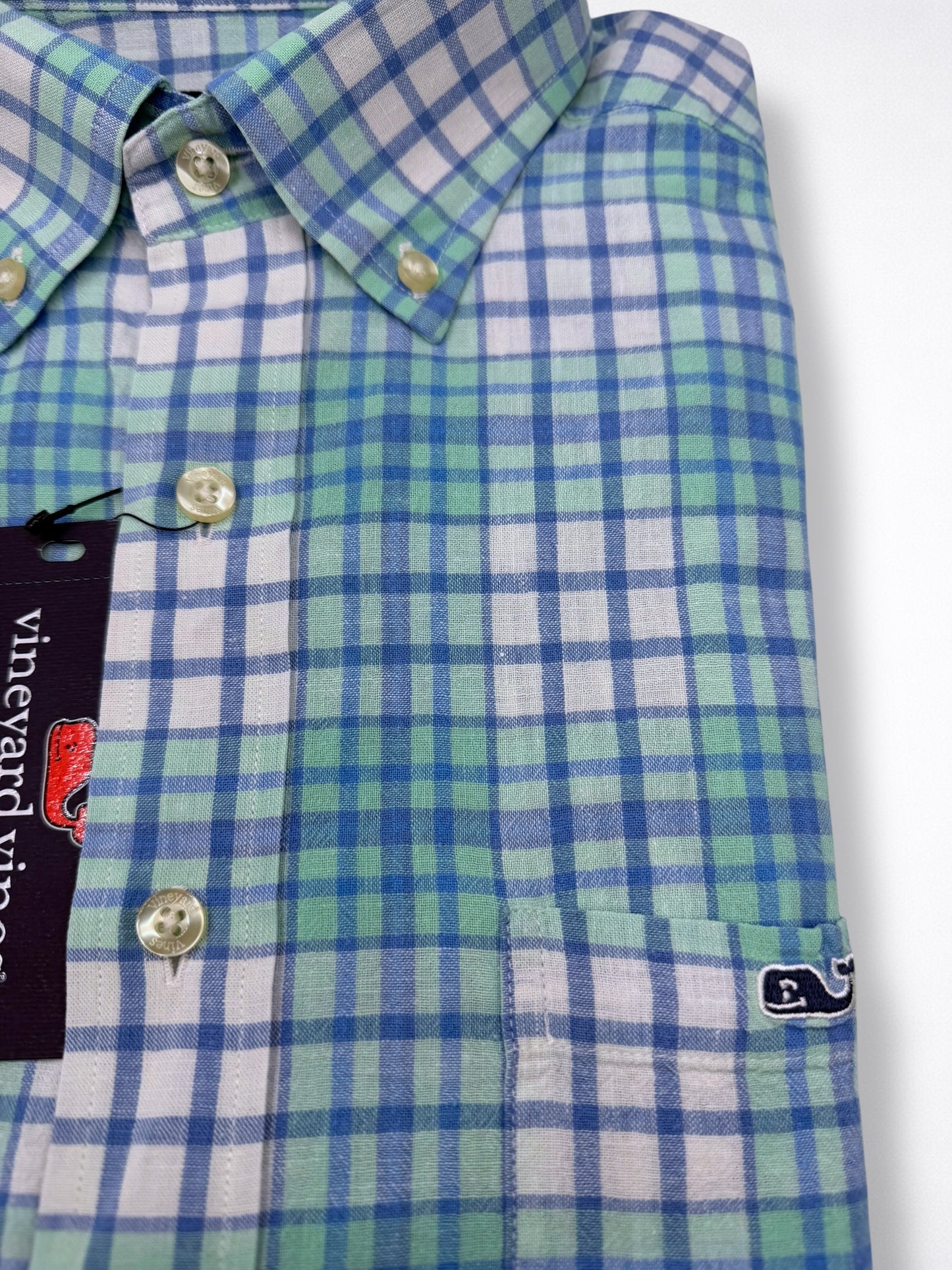 Camisa Vineyard Vines Classic Fit Manga Corta Talla M