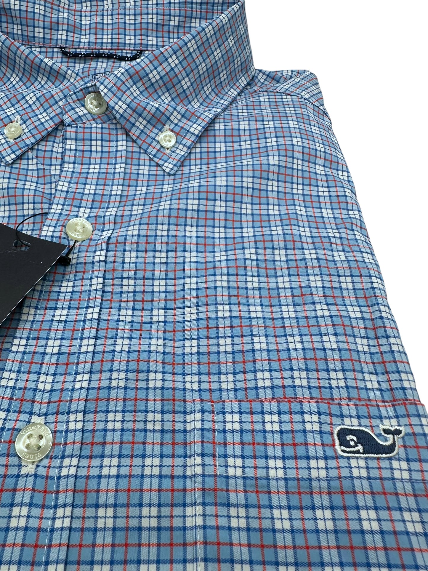 Camisa Vineyard Vines Custom Fit Manga Larga Talla M