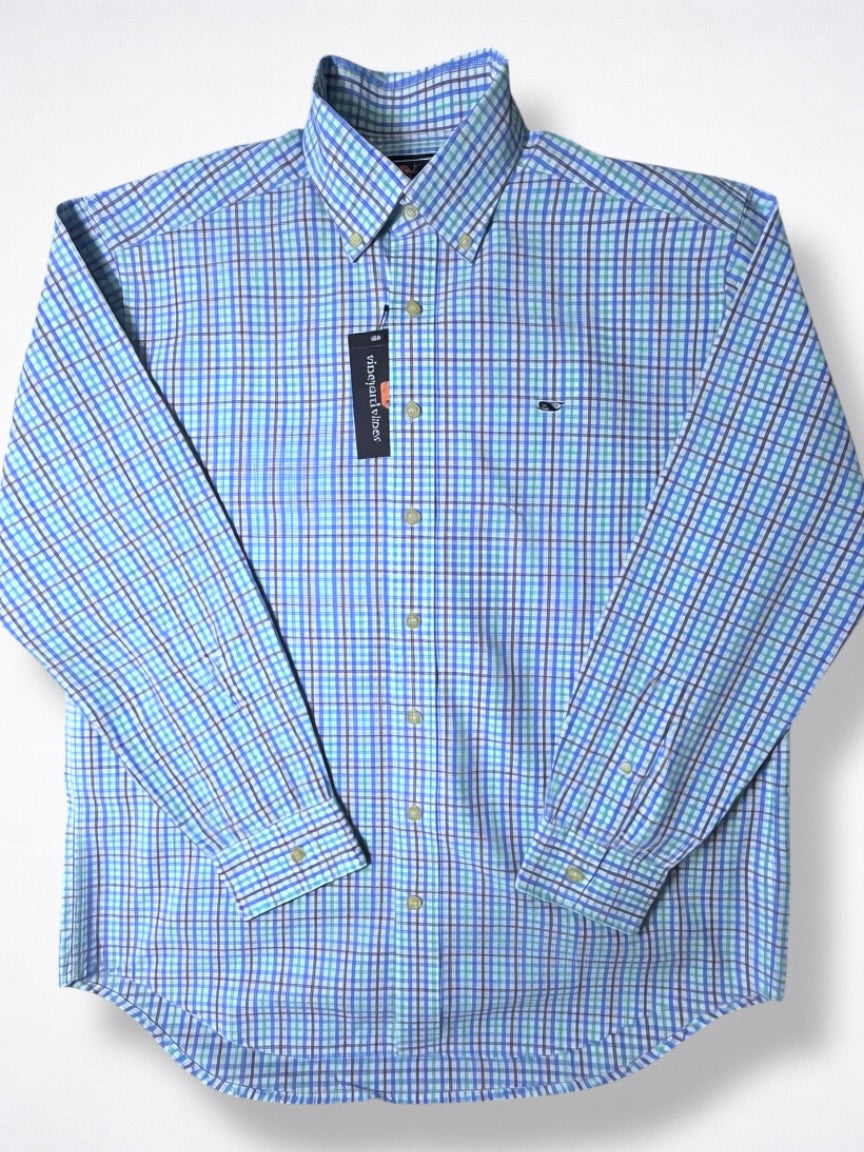 Camisa Vineyard Vines Classic Fit Manga Larga Talla L