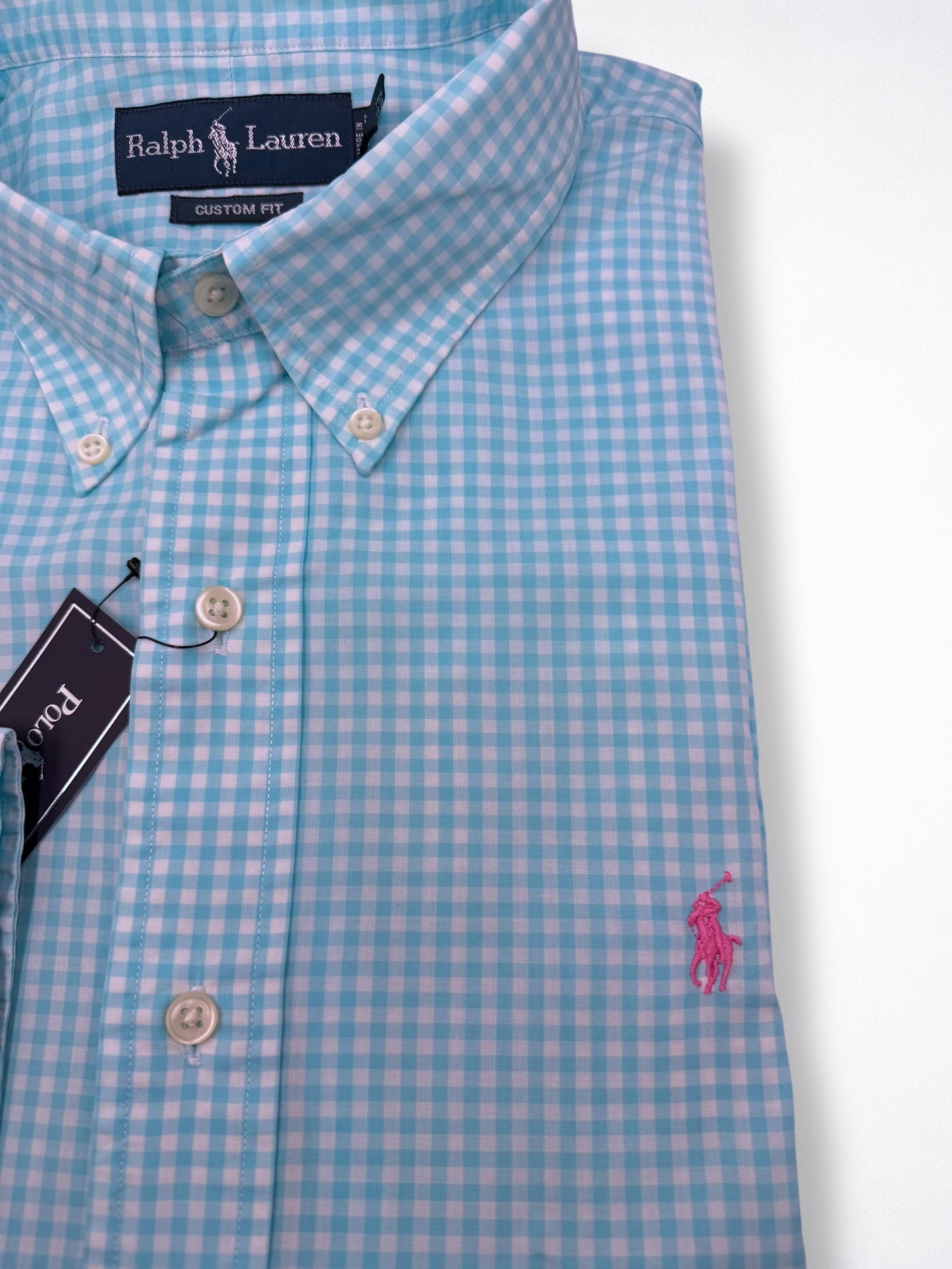 Camisa Polo Ralph Lauren Custom Fit Manga Larga Talla XXL
