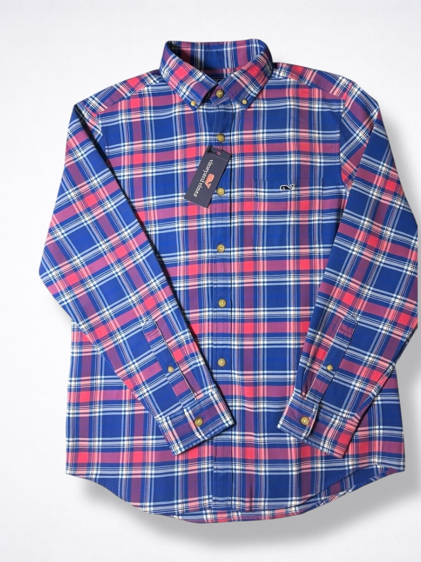 Camisa Vineyard Vines Classic Fit Manga Larga Talla L